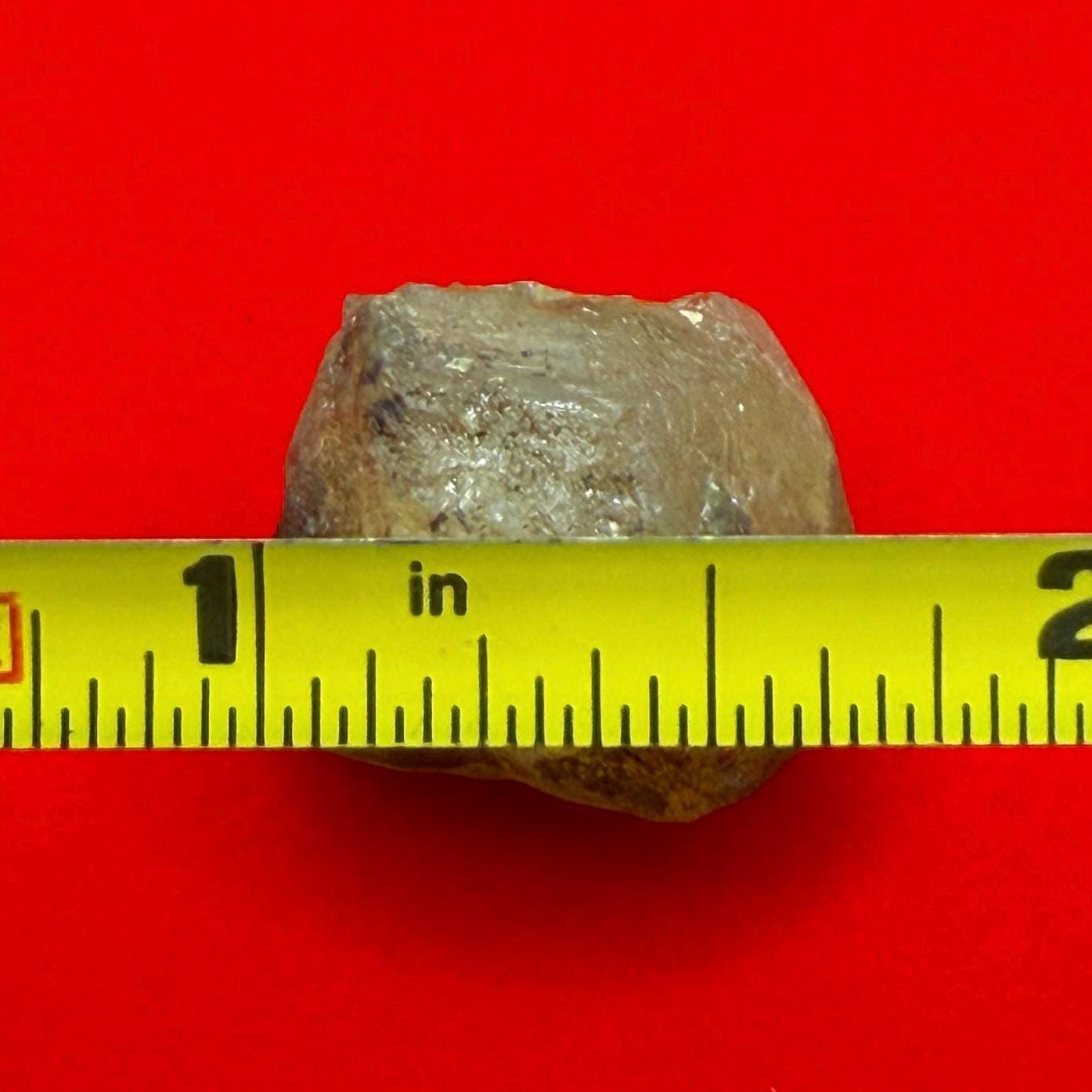 Golden Brazilian Phenacite, 8.96g (44.8 Carats) Tangerine Phenacite, High-Vibration Gemstone from Bahia, Brazil, Rare Collector’s Crystal