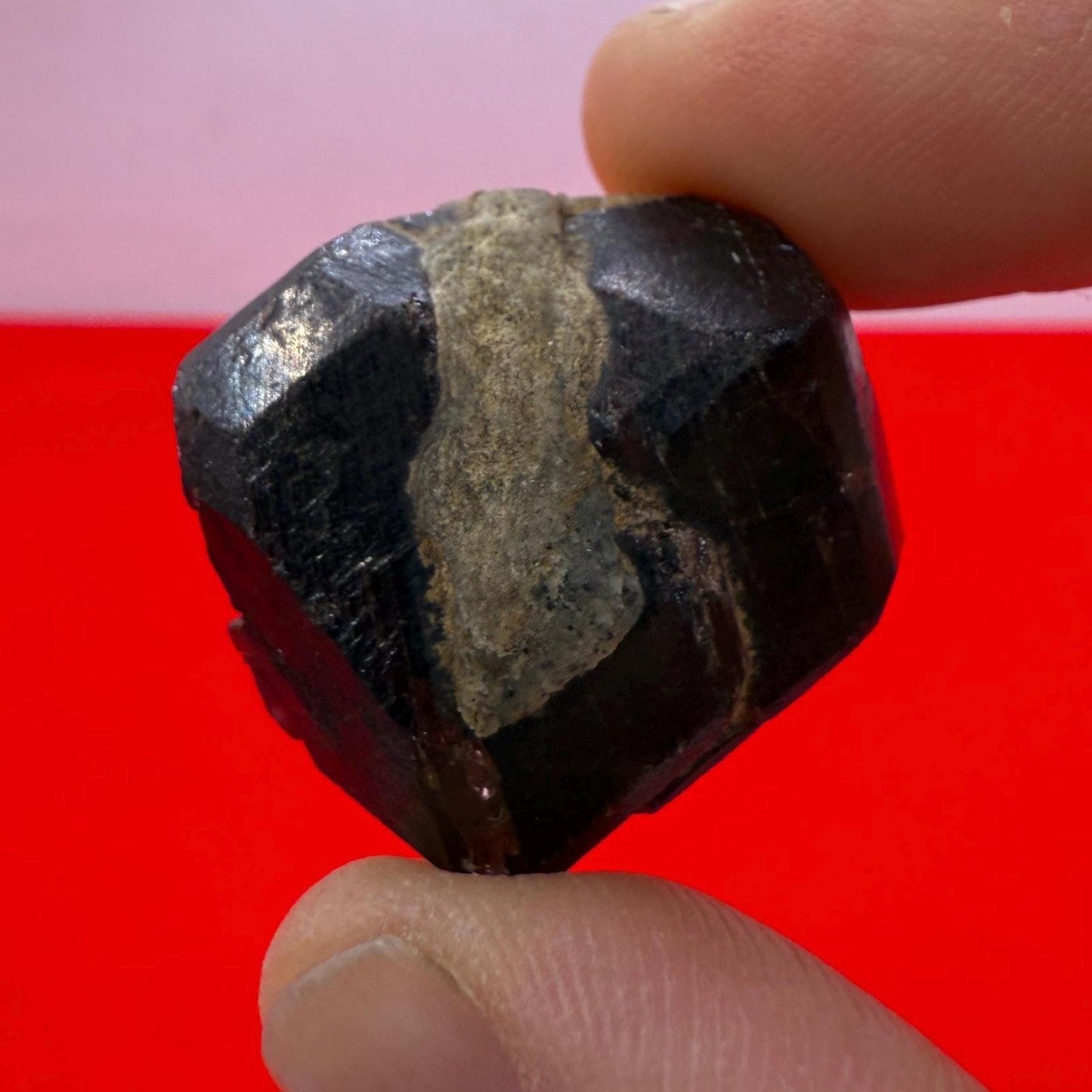 Almandine Garnet, Garnet, Morocco, Natural Garnet, Authentic, Manifestation, Protection, Rock Collection, Dodecahedron, 21.35 grams