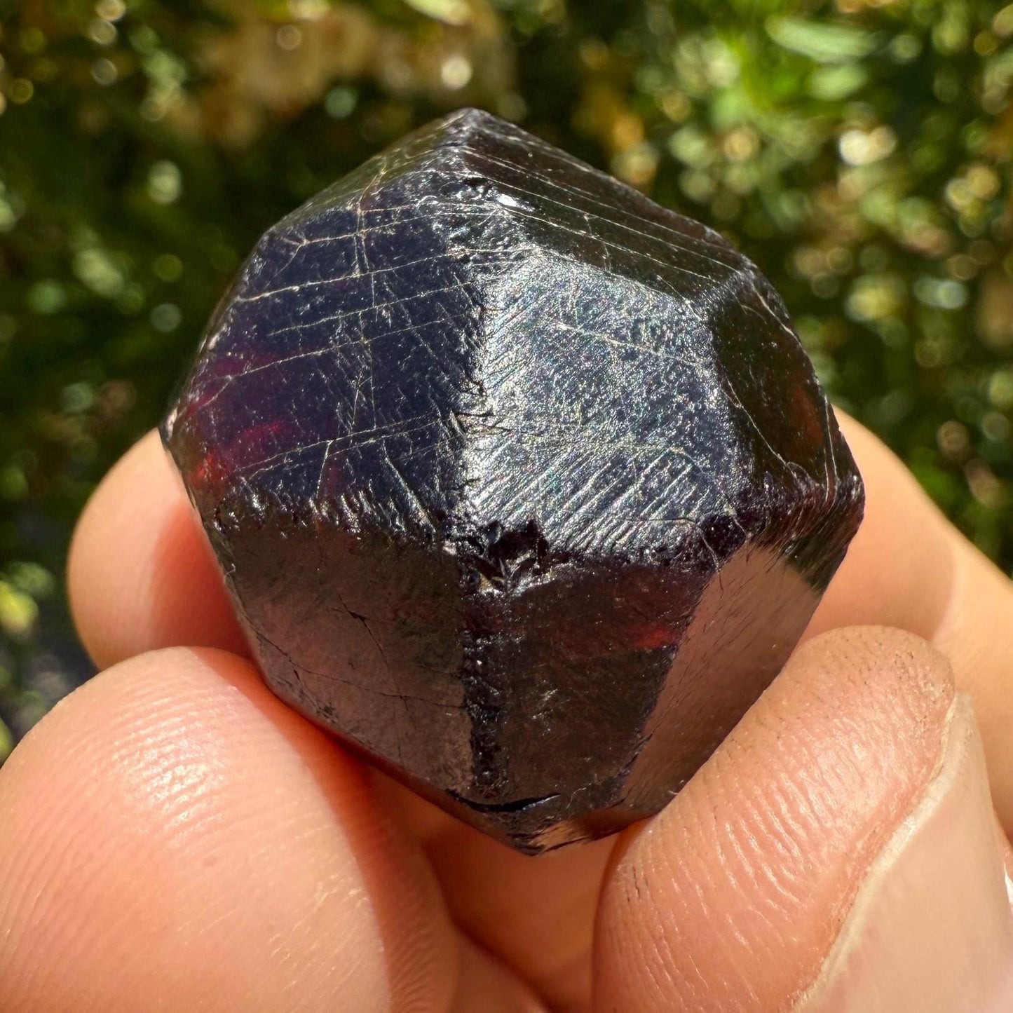 Almandine Garnet, Garnet, Morocco, Natural Garnet, Authentic, Manifestation, Protection, Rock Collection, Dodecahedron, 24.76 grams