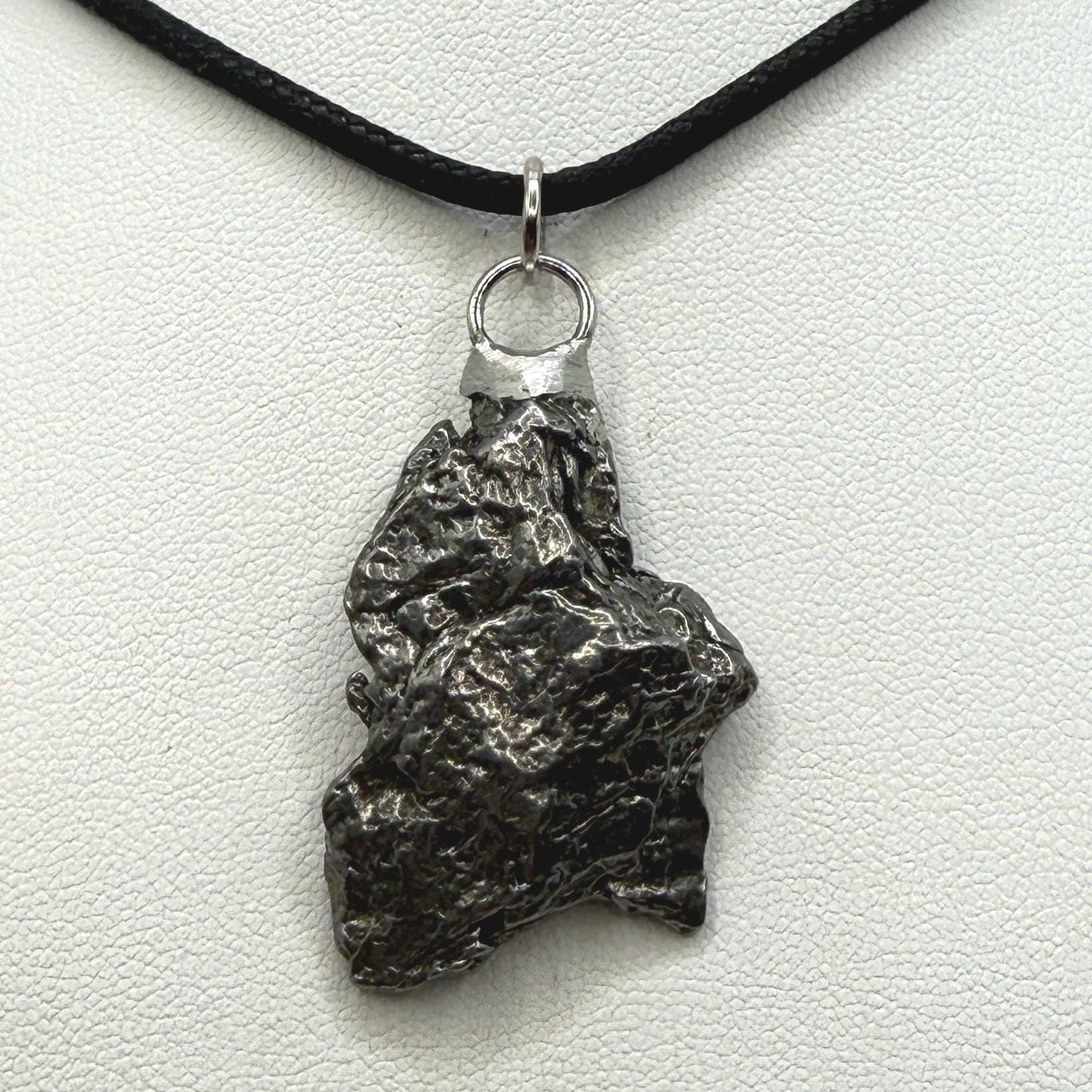 Beautiful Meteorite Campo del Cielo Pendant, 15.67 Grams, Astronomy Gift, Authentic Meteorite, Meteorite Jewelry, Meteorite Pendant, COA