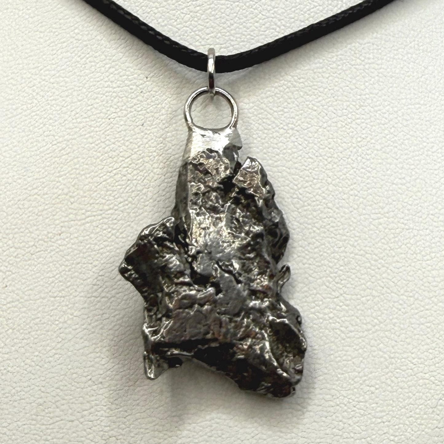 Beautiful Meteorite Campo del Cielo Pendant, 15.67 Grams, Astronomy Gift, Authentic Meteorite, Meteorite Jewelry, Meteorite Pendant, COA