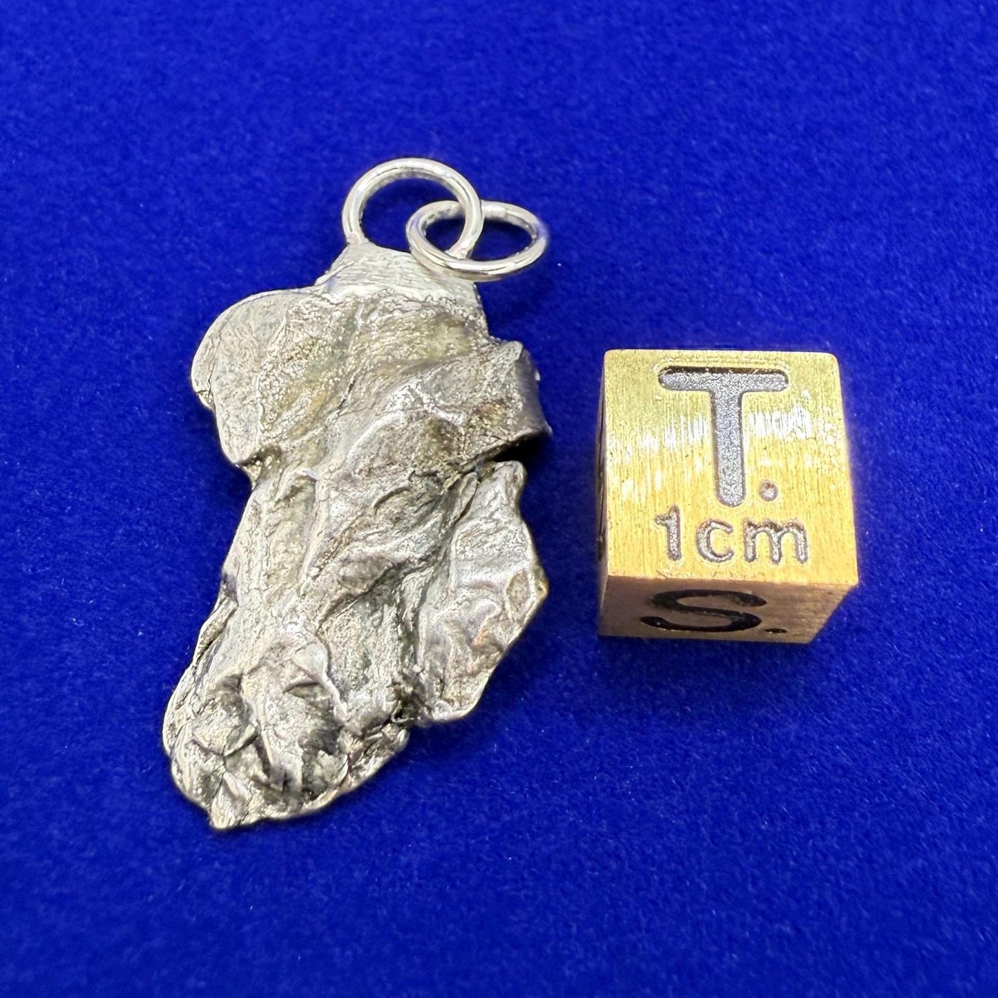 Beautiful Meteorite Campo del Cielo Pendant 5.99 grams, Astronomy Gift, Authentic Meteorite, Meteorite Jewelry, Meteorite Pendant, COA
