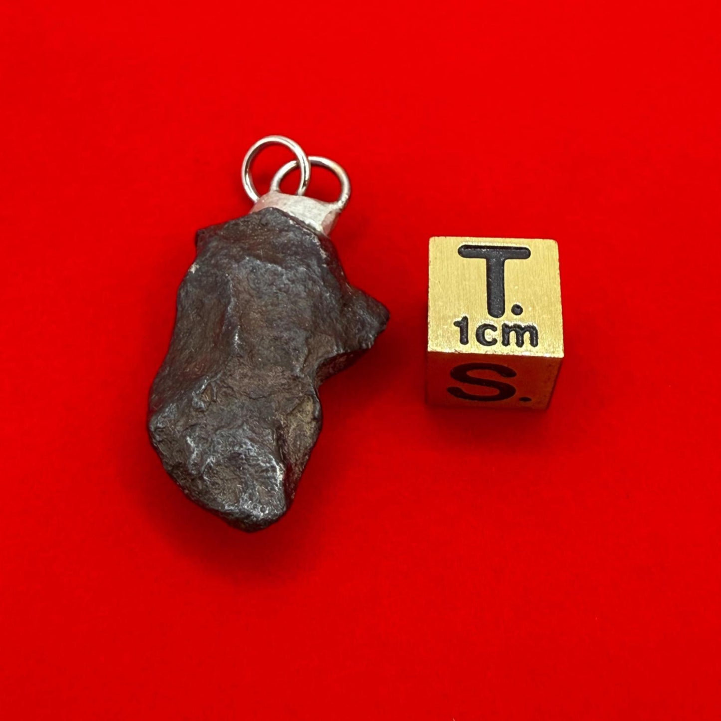 Mundrabilla Meteorite Pendant, Australian Meteorite, Authentic Meteorite, Astronomy Gift, Space Gift, Iron Meteorite, 13.10 grams