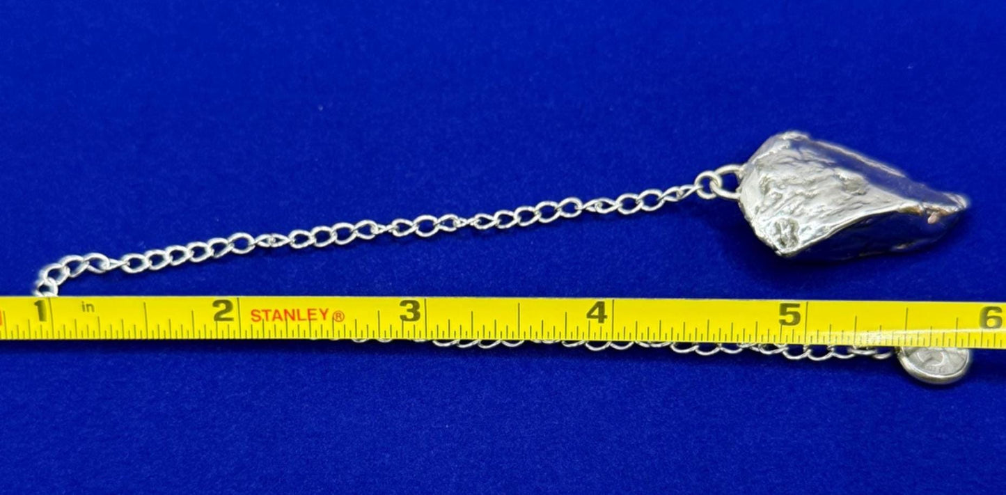 Beautiful Aletai Meteorite Pendulum, 22.30 grams, Astronomy Gift, Meditation Tool, Authentic Meteorite, Pendulum, Meteorite Pendant