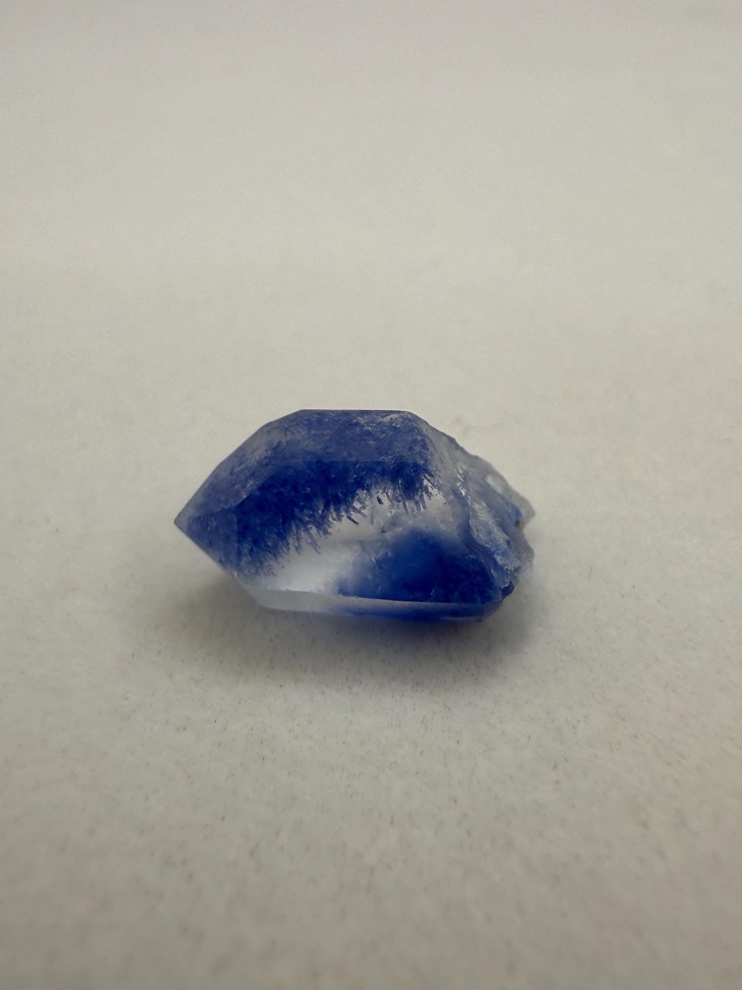 Rare Blue Dumortierite Crystal from Bahia, Brazil, Terminated– 1.02g/5.1ct, Gemstone for Collectors, Meditation, Reiki, Healing Decor