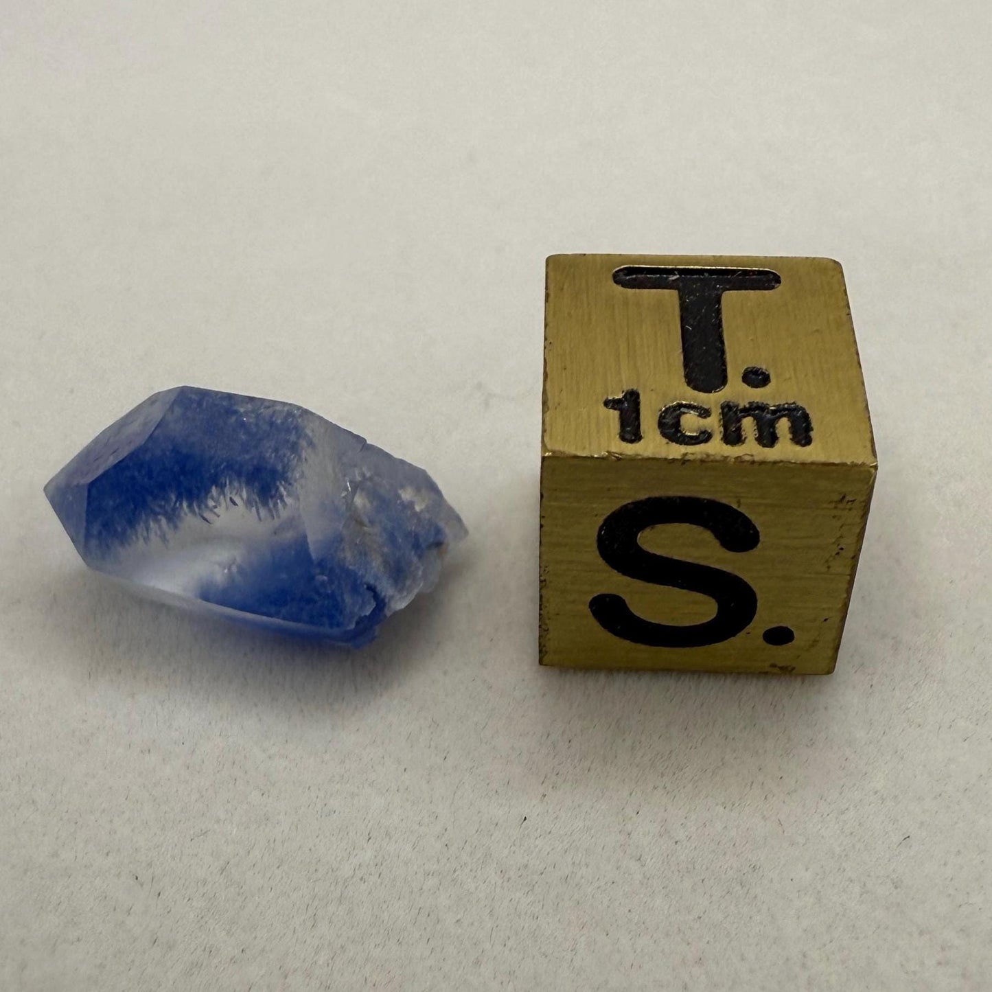 Rare Blue Dumortierite Crystal from Bahia, Brazil, Terminated– 1.02g/5.1ct, Gemstone for Collectors, Meditation, Reiki, Healing Decor