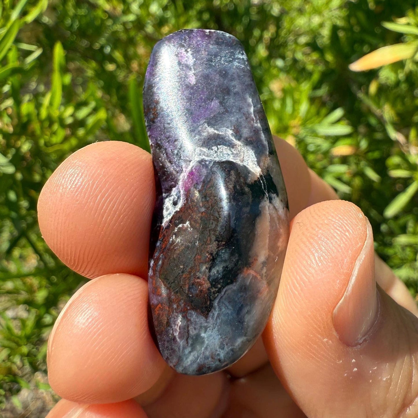Sugalite Specimen, Polished Sugalite, Rare Sugalite, Inner Peace, South African, Reiki Energy Work, Authentic Sugalite, 9.02 grams