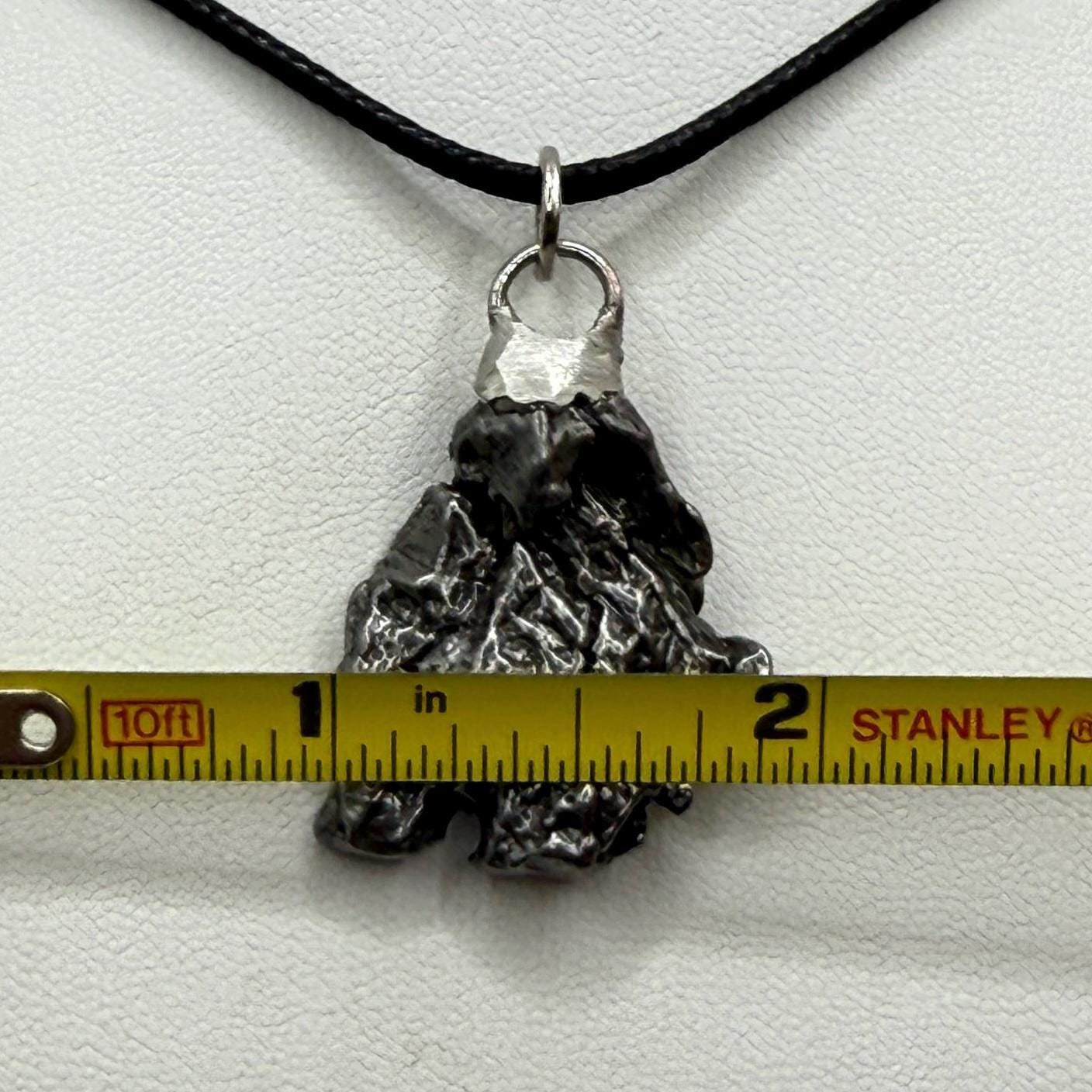 Beautiful Meteorite Campo del Cielo Pendant 13.10 grams, Astronomy Gift, Authentic Meteorite, Meteorite Jewelry, Meteorite Pendant, COA