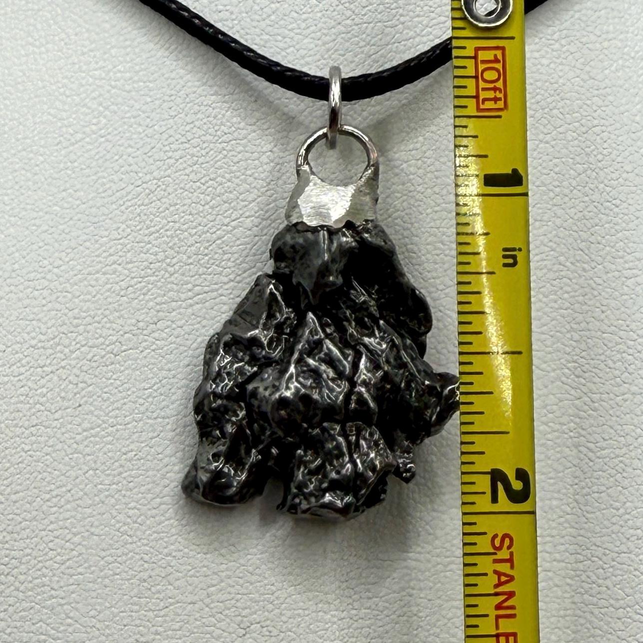 Beautiful Meteorite Campo del Cielo Pendant 13.10 grams, Astronomy Gift, Authentic Meteorite, Meteorite Jewelry, Meteorite Pendant, COA