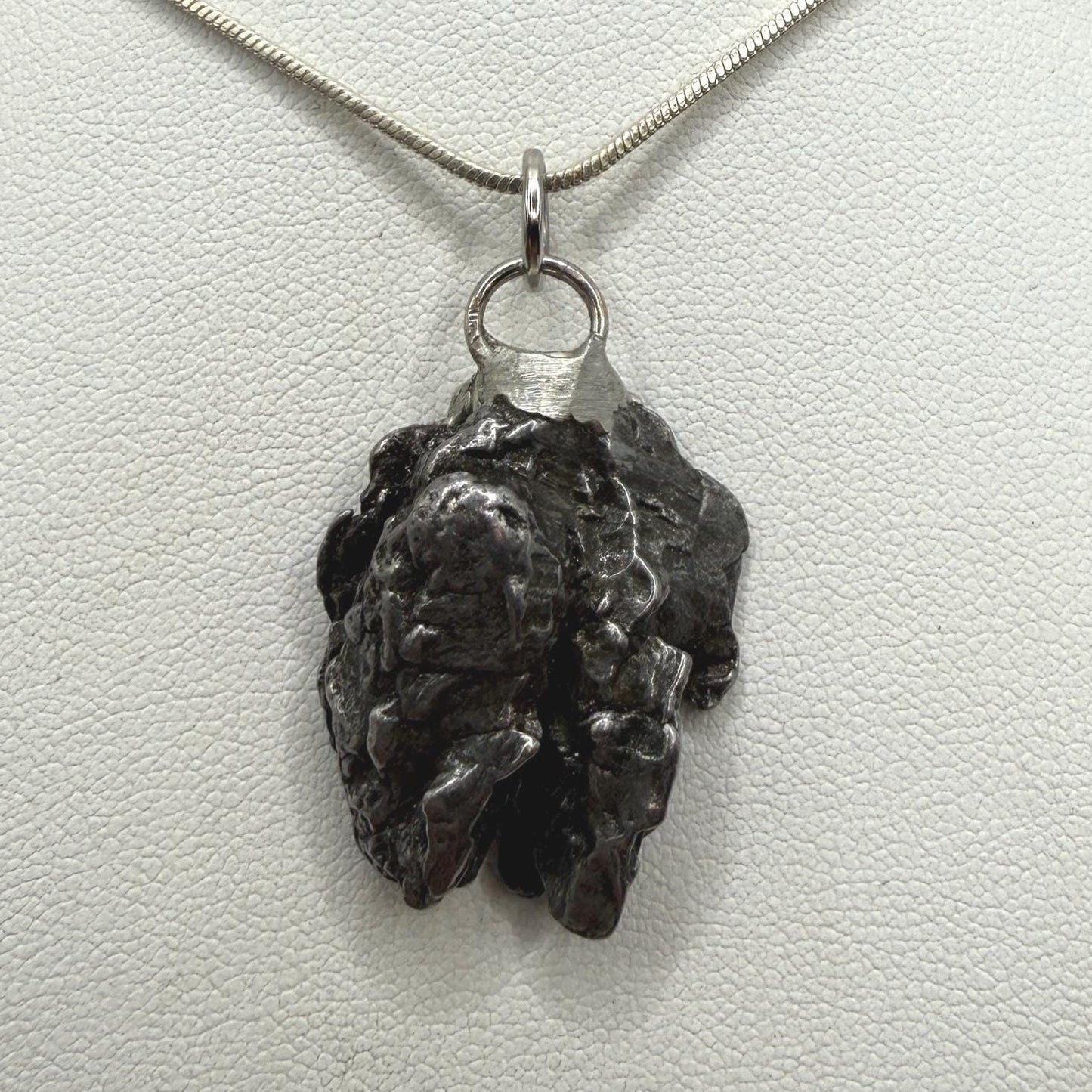 Beautiful Meteorite Campo del Cielo Pendant 13.28 grams, Astronomy Gift, Authentic Meteorite, Meteorite Jewelry, Meteorite Pendant, COA