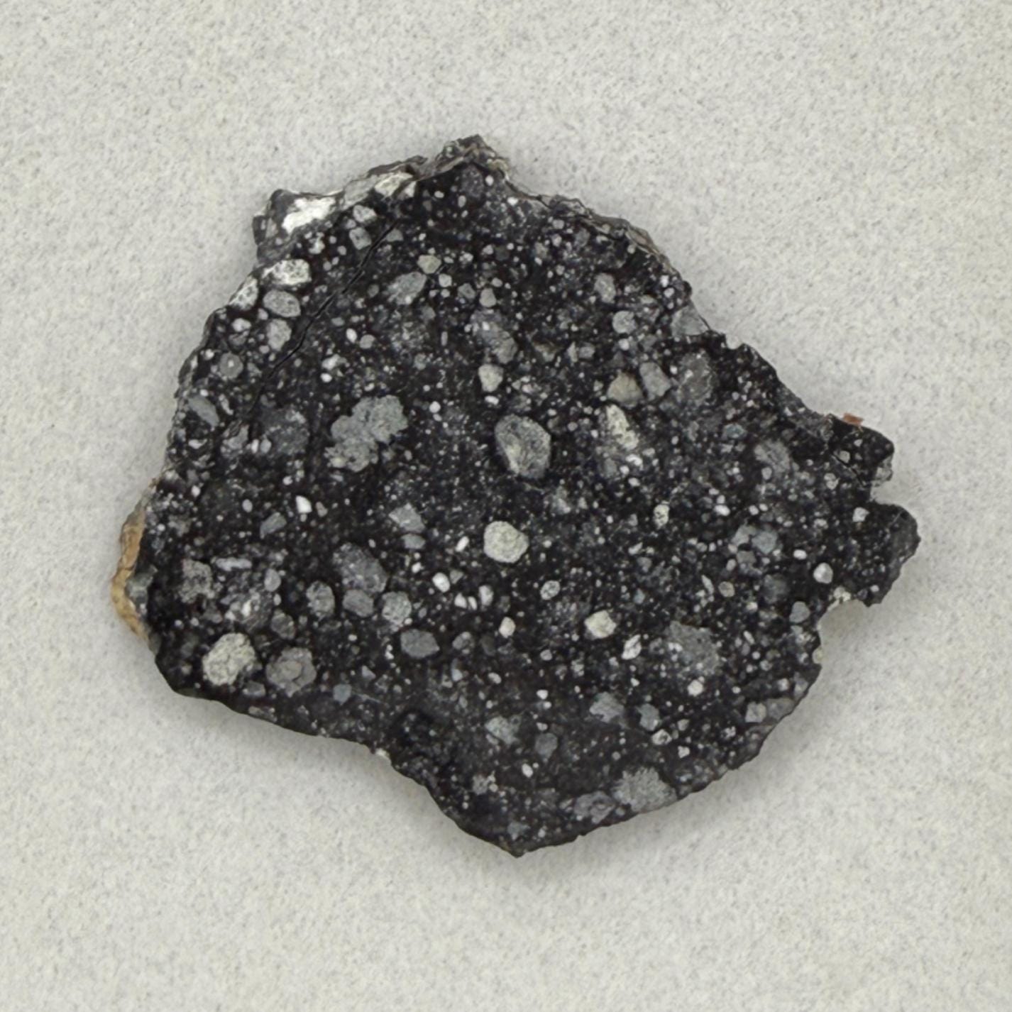 NWA 17679 Lunar Meteorite Slice, Rare Feldspathic Breccia Lunar, Mauritania, Africa, Moon Rock, Astronomy Gift, 3.57 grams