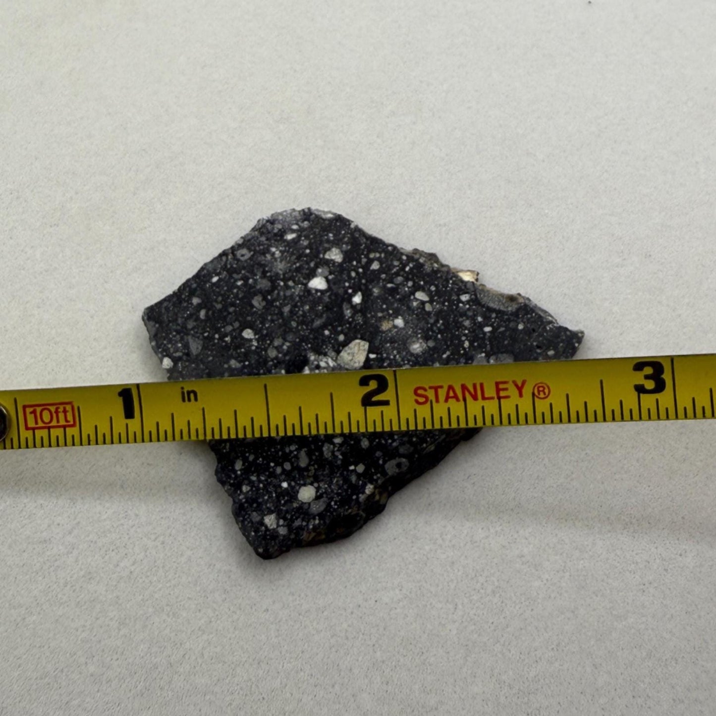 NWA 17679 Lunar Meteorite Slice, Rare Feldspathic Breccia Lunar, Mauritania, Africa, Moon Rock, Astronomy Gift, 6.61 grams