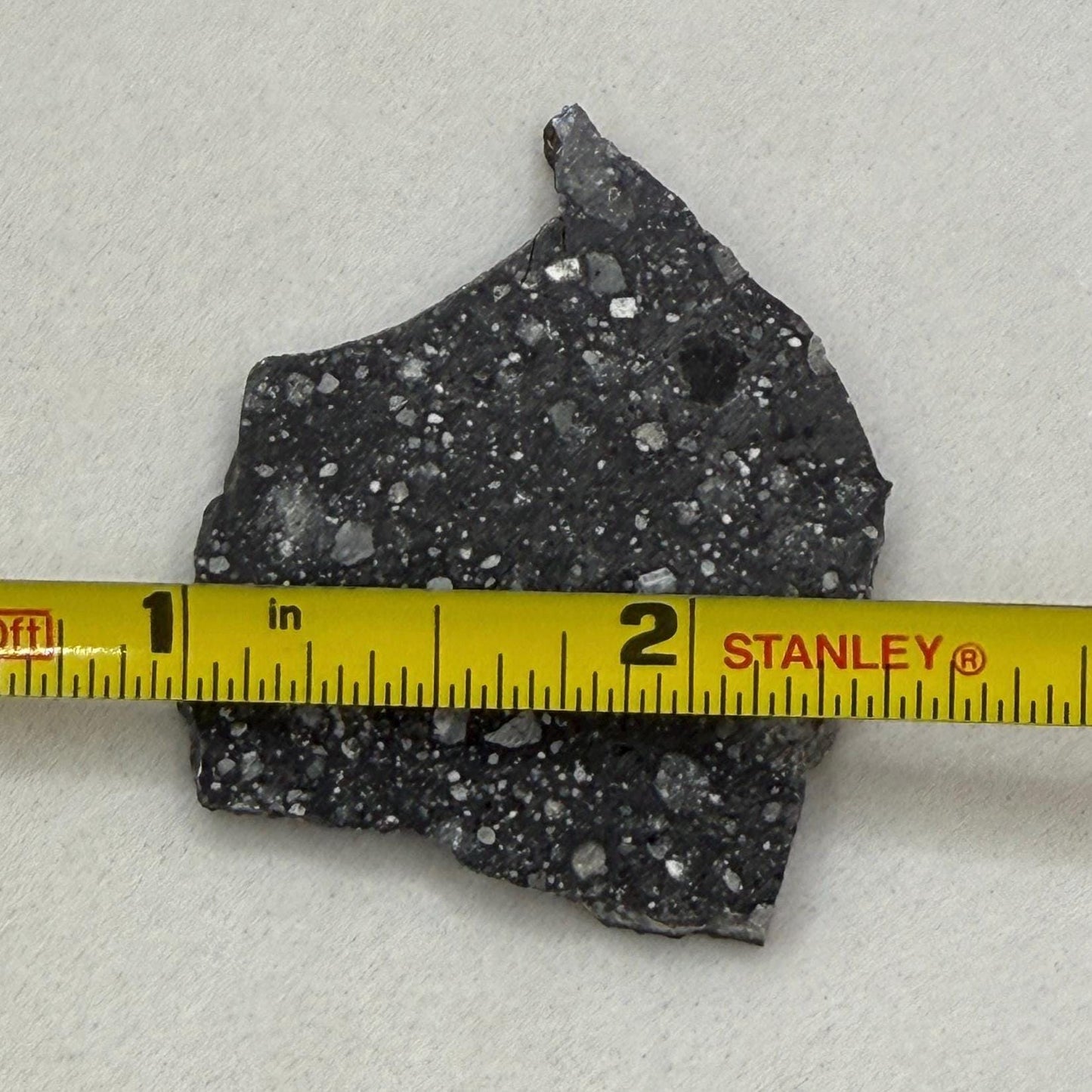 NWA 17679 Lunar Meteorite Slice, Rare Feldspathic Breccia Lunar, Mauritania, Africa, Moon Rock, Astronomy Gift, 7.12 grams