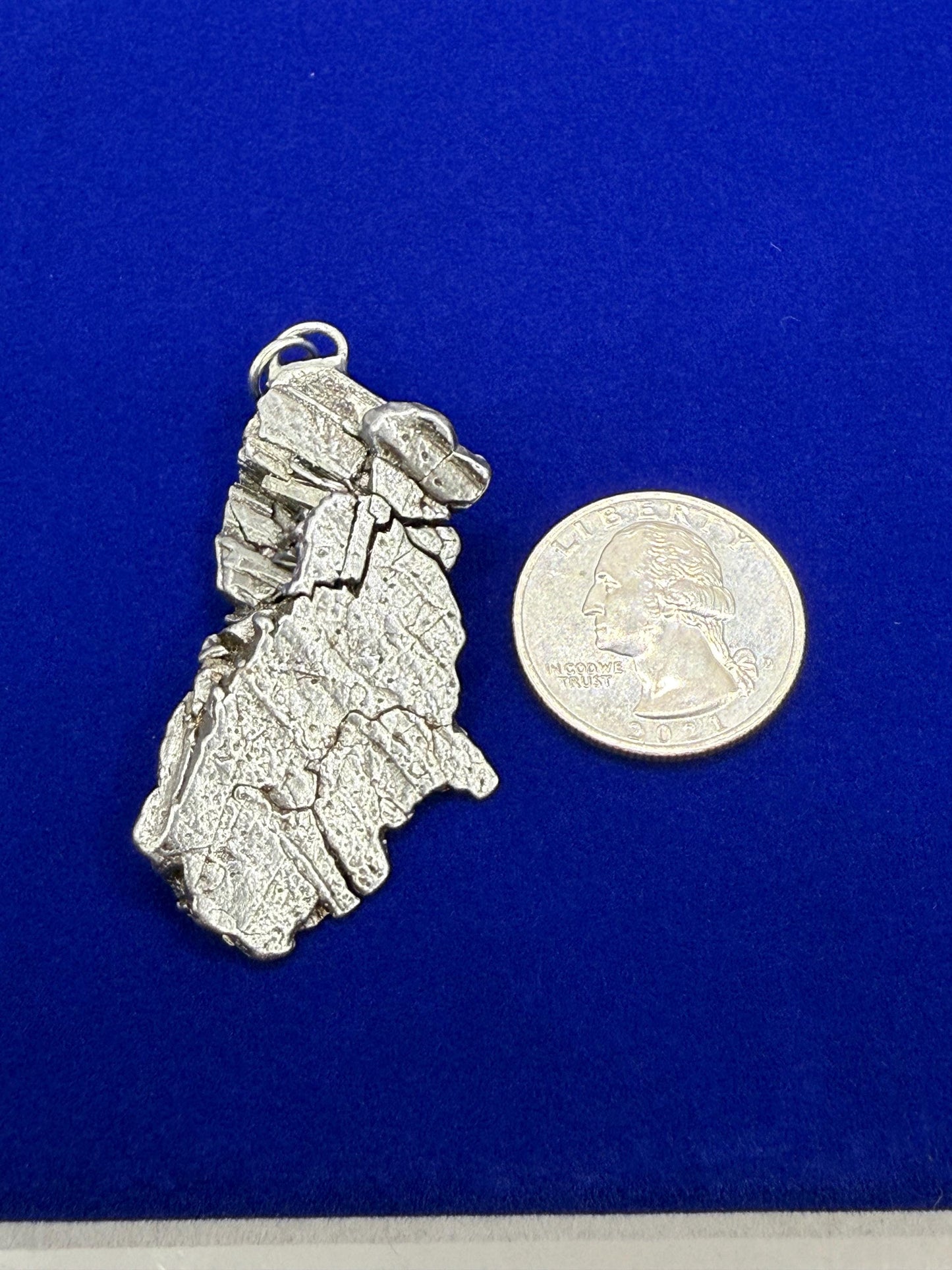 Beautiful Aletai Meteorite Pendant, 32.68 grams, Astronomy Gift, Authentic Meteorite, Meteorite Jewelry, Meteorite Pendant, COA, Space Gift