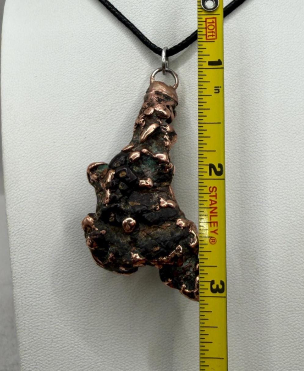 Copper Nugget Pendant, Copper Pendant, Michigan Copper, Michigan Float Copper, Handmade Pendant, Michigan Gift, Copper Jewelry, 39.60 grams