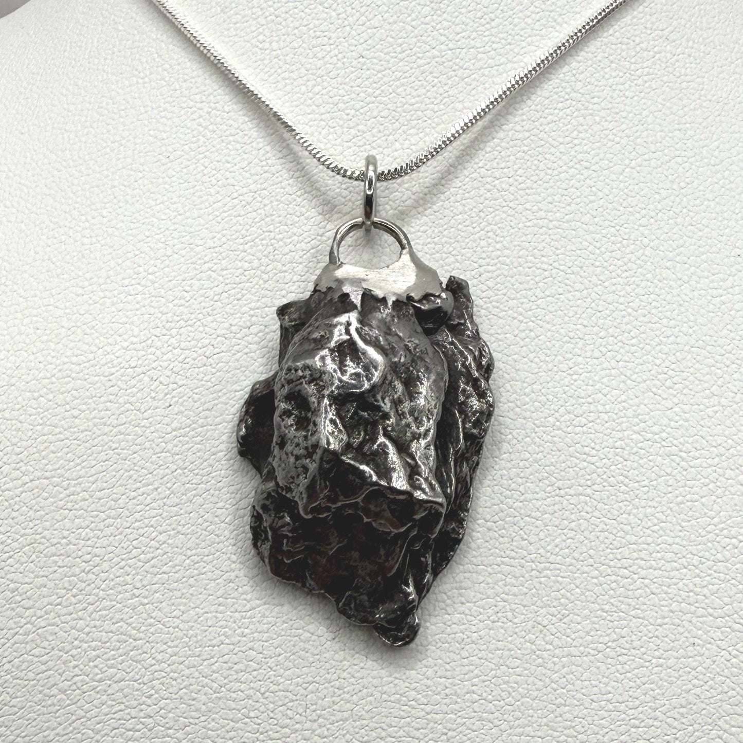 Beautiful Meteorite Campo del Cielo Pendant 16.45 Grams, Astronomy Gift, Authentic Meteorite, Meteorite Jewelry, Meteorite Pendant, COA