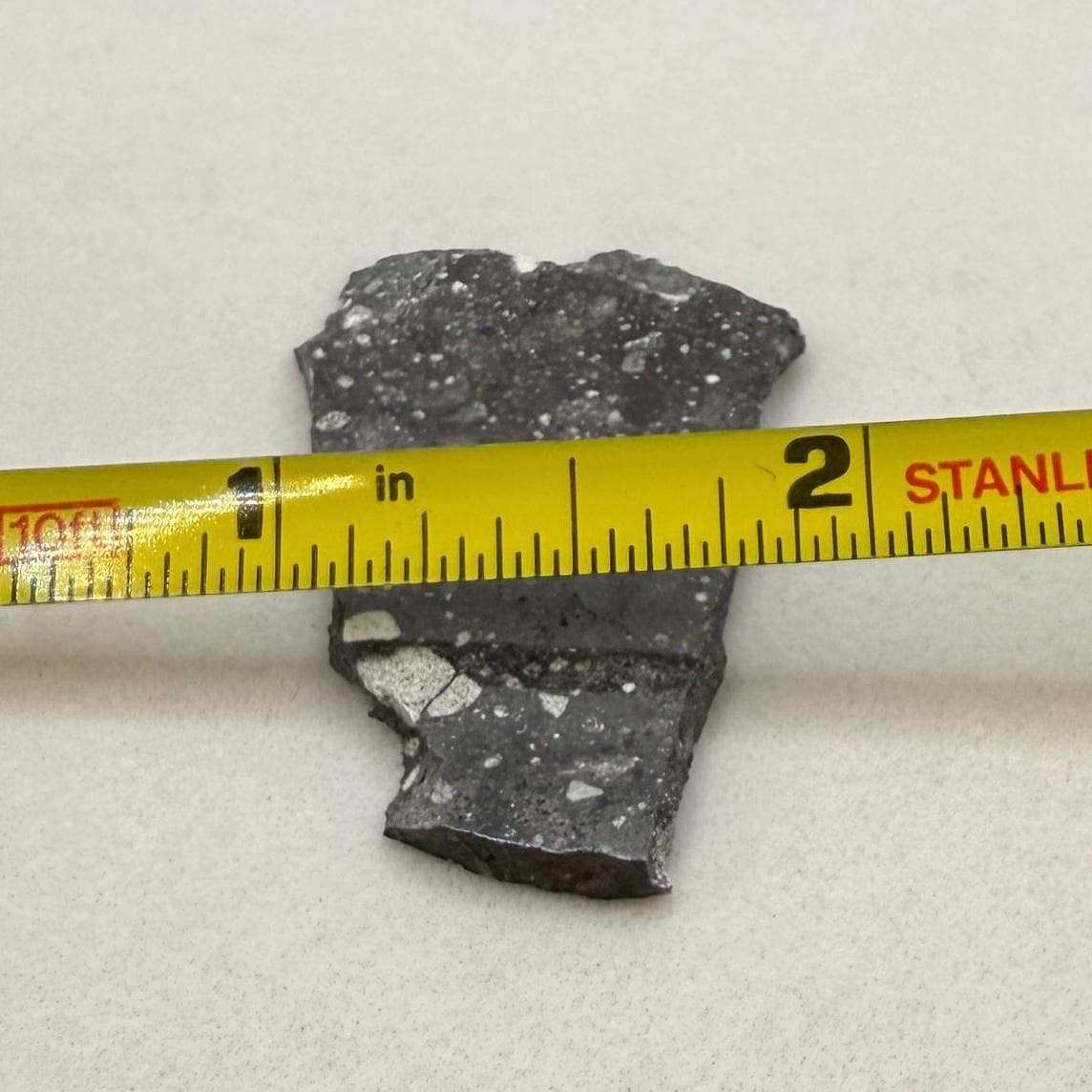 NWA 17679 Lunar Meteorite Slice, Rare Feldspathic Breccia Lunar, Mauritania, Africa, Moon Rock, Astronomy Gift, 4.30 grams