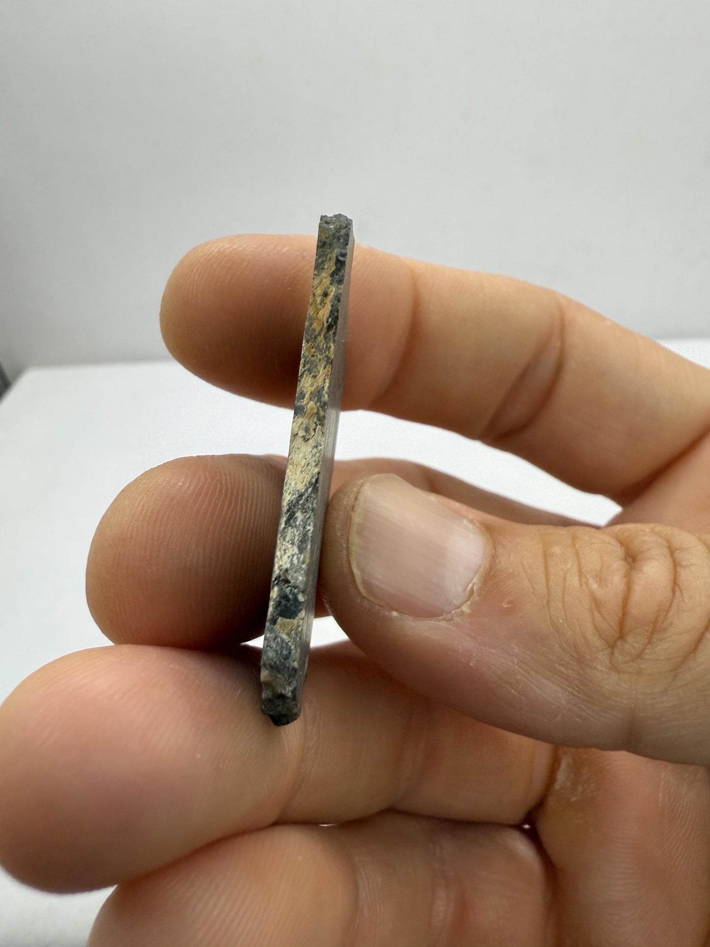 NWA 11182 Moon/Lunar Slice, Moon Rock, Moon Meteorite, Lunar Feldspathic Breccia, Meteorite Collection, Space Gift, Astronomy Gift, 4.95g