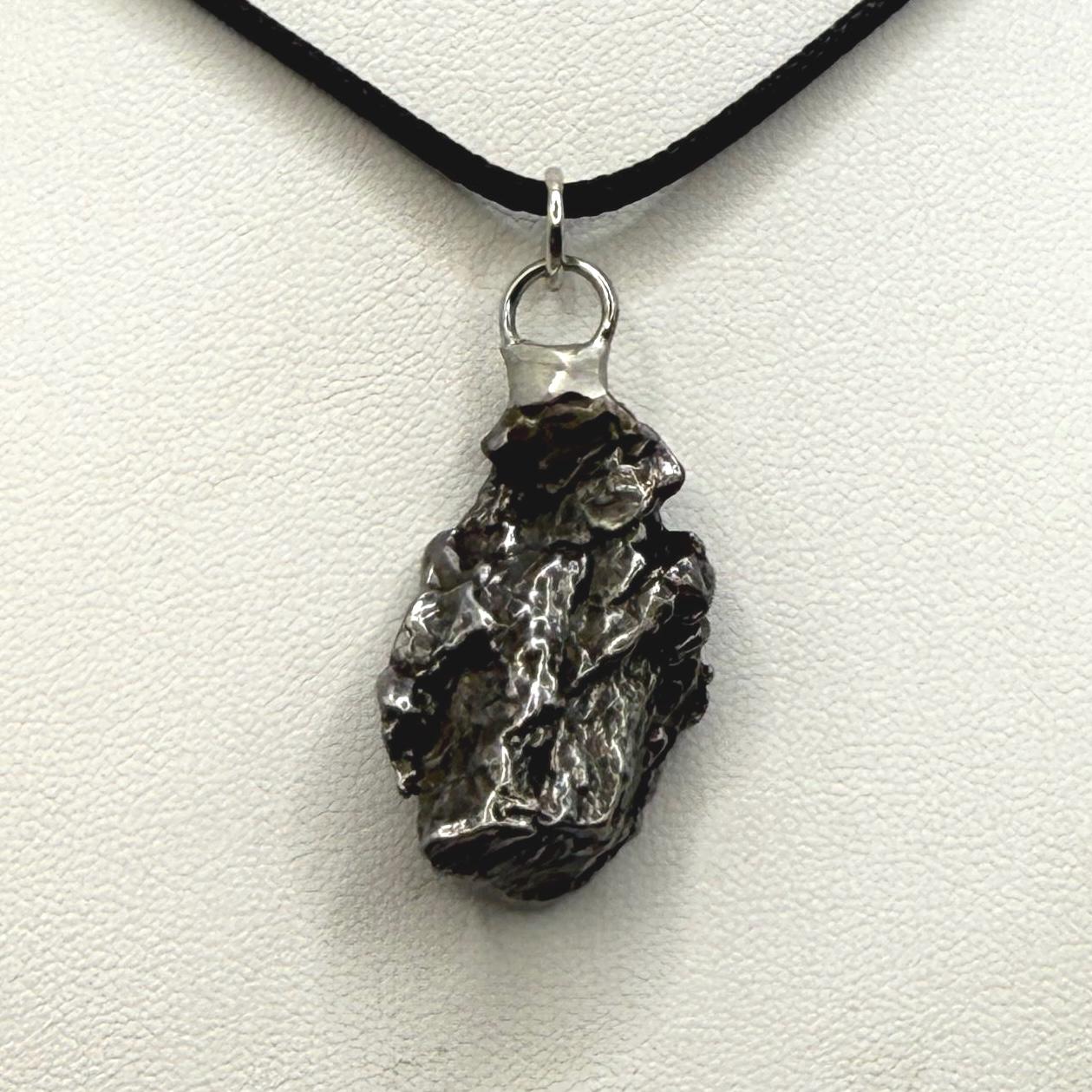 Beautiful Meteorite Campo del Cielo Pendant 14.07 Grams, Astronomy Gift, Authentic Meteorite, Meteorite Jewelry, Meteorite Pendant, COA
