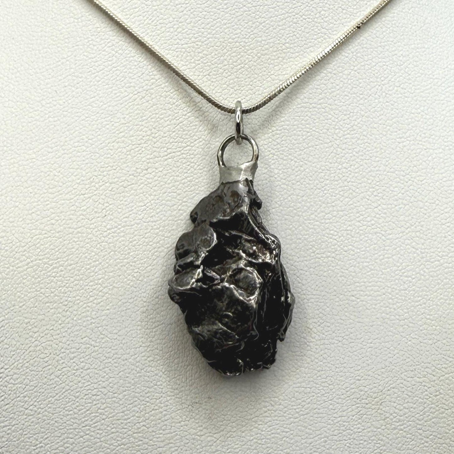 Beautiful Meteorite Campo del Cielo Pendant 14.07 Grams, Astronomy Gift, Authentic Meteorite, Meteorite Jewelry, Meteorite Pendant, COA