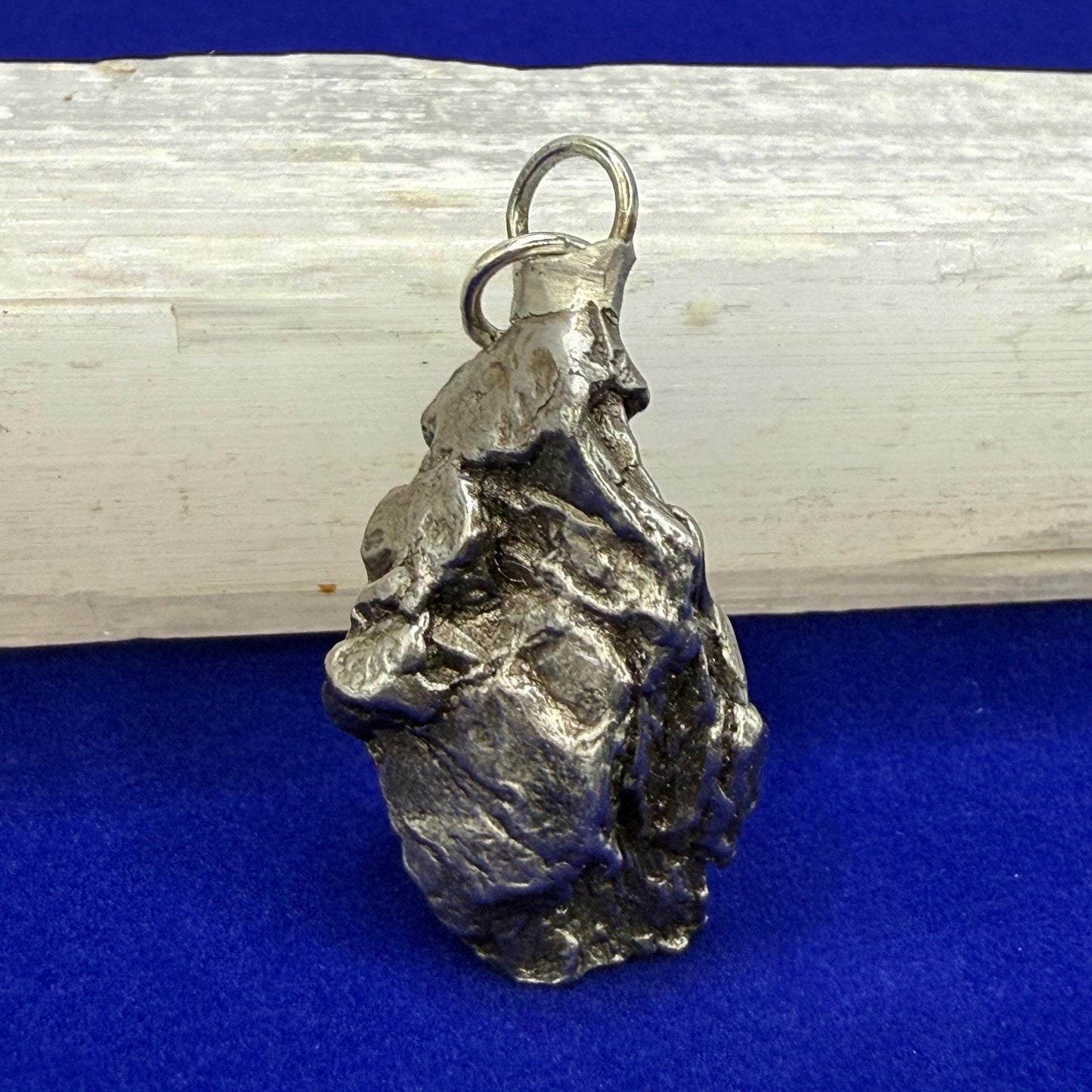 Beautiful Meteorite Campo del Cielo Pendant 14.07 Grams, Astronomy Gift, Authentic Meteorite, Meteorite Jewelry, Meteorite Pendant, COA
