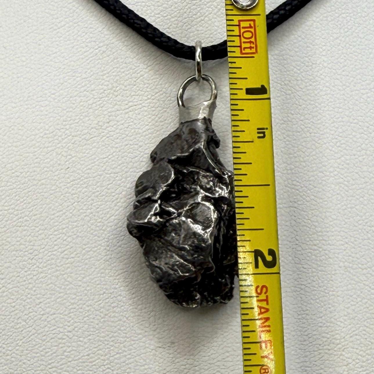 Beautiful Meteorite Campo del Cielo Pendant 14.07 Grams, Astronomy Gift, Authentic Meteorite, Meteorite Jewelry, Meteorite Pendant, COA
