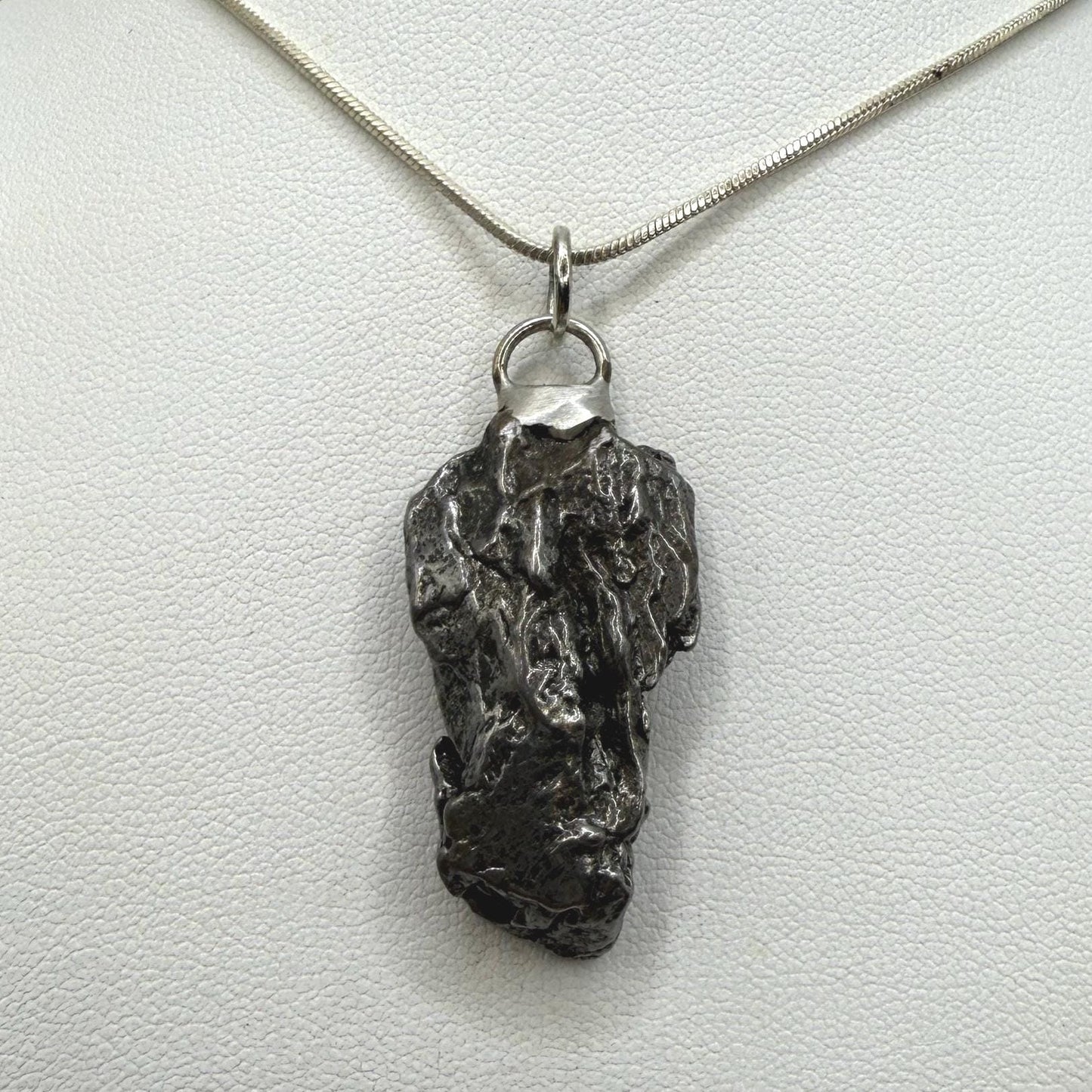 Beautiful Meteorite Campo del Cielo Pendant 14.13 Grams, Astronomy Gift, Authentic Meteorite, Meteorite Jewelry, Meteorite Pendant, COA