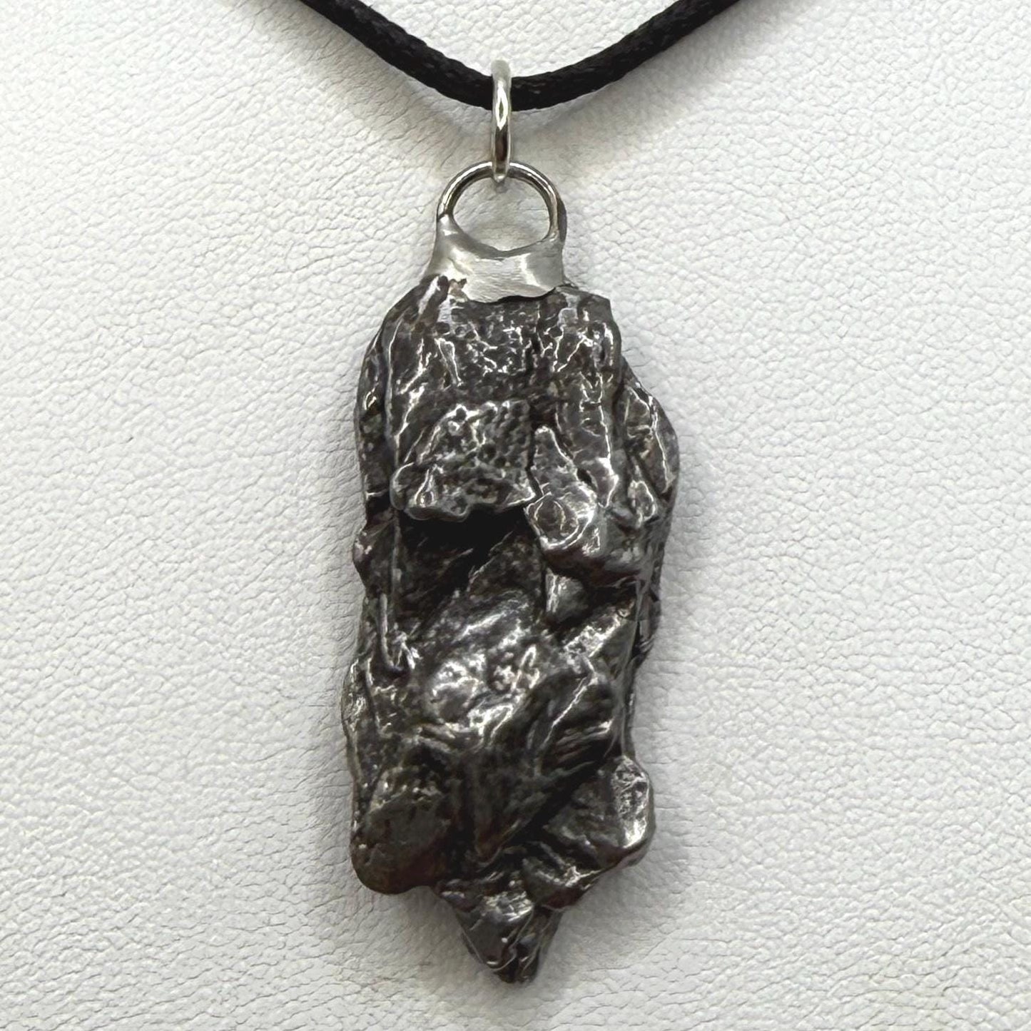 Beautiful Meteorite Campo del Cielo Pendant 13.65 Grams, Astronomy Gift, Authentic Meteorite, Meteorite Jewelry, Meteorite Pendant, COA