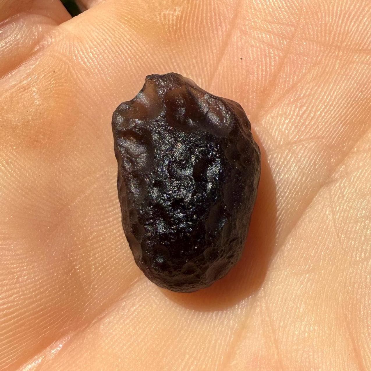 Saffordite Specimen, Cintamani, Rare and Beautiful, Triangle on Surface, Shamanic, Arizona, Pseudotektite, Obsidian, Metaphysical, 3.69g