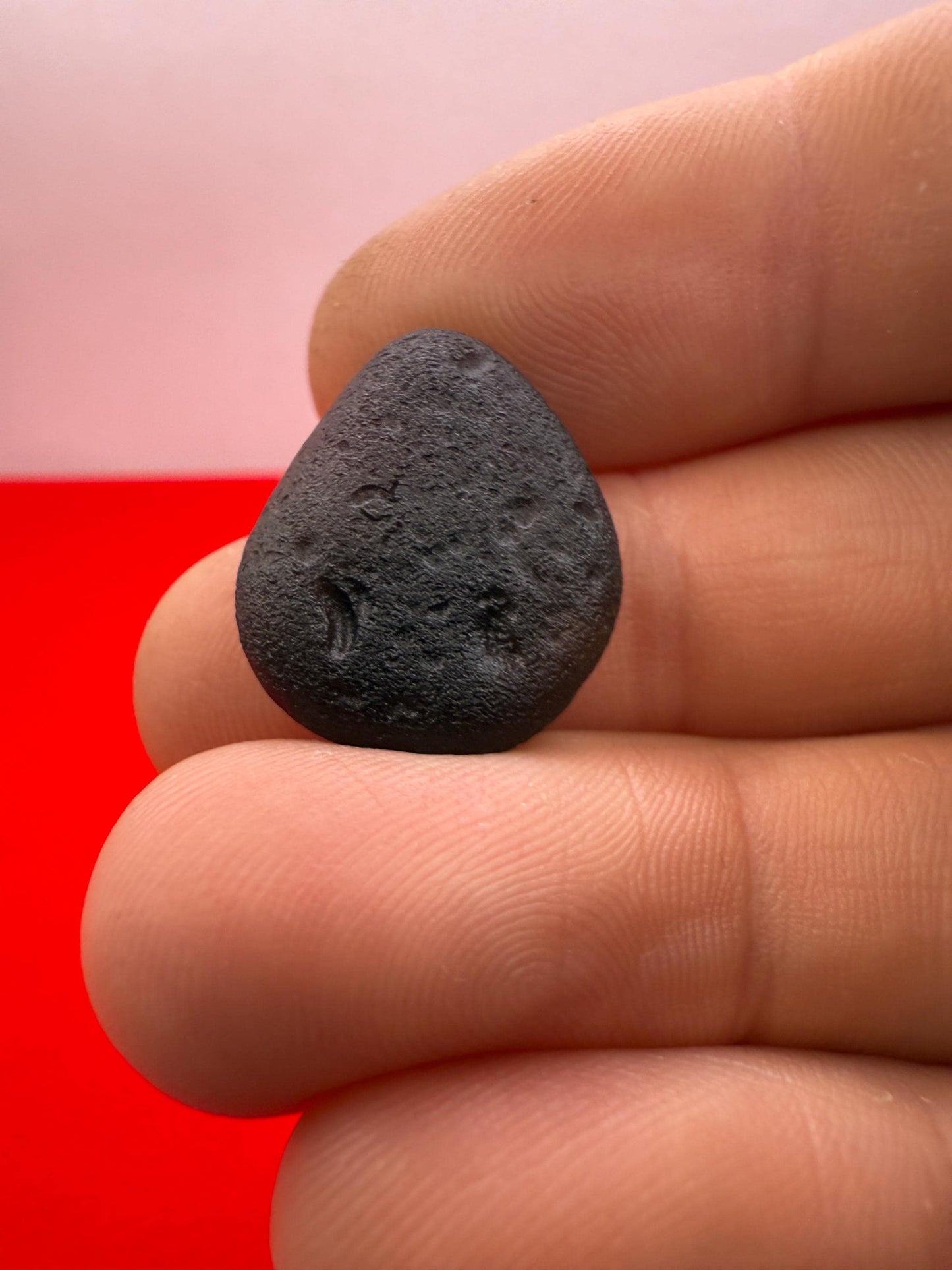 Saffordite Specimen, Cintamani, Rare and Beautiful, Triangle on Surface, Shamanic, Arizona, Pseudotektite, Obsidian, Metaphysical, 2.65g