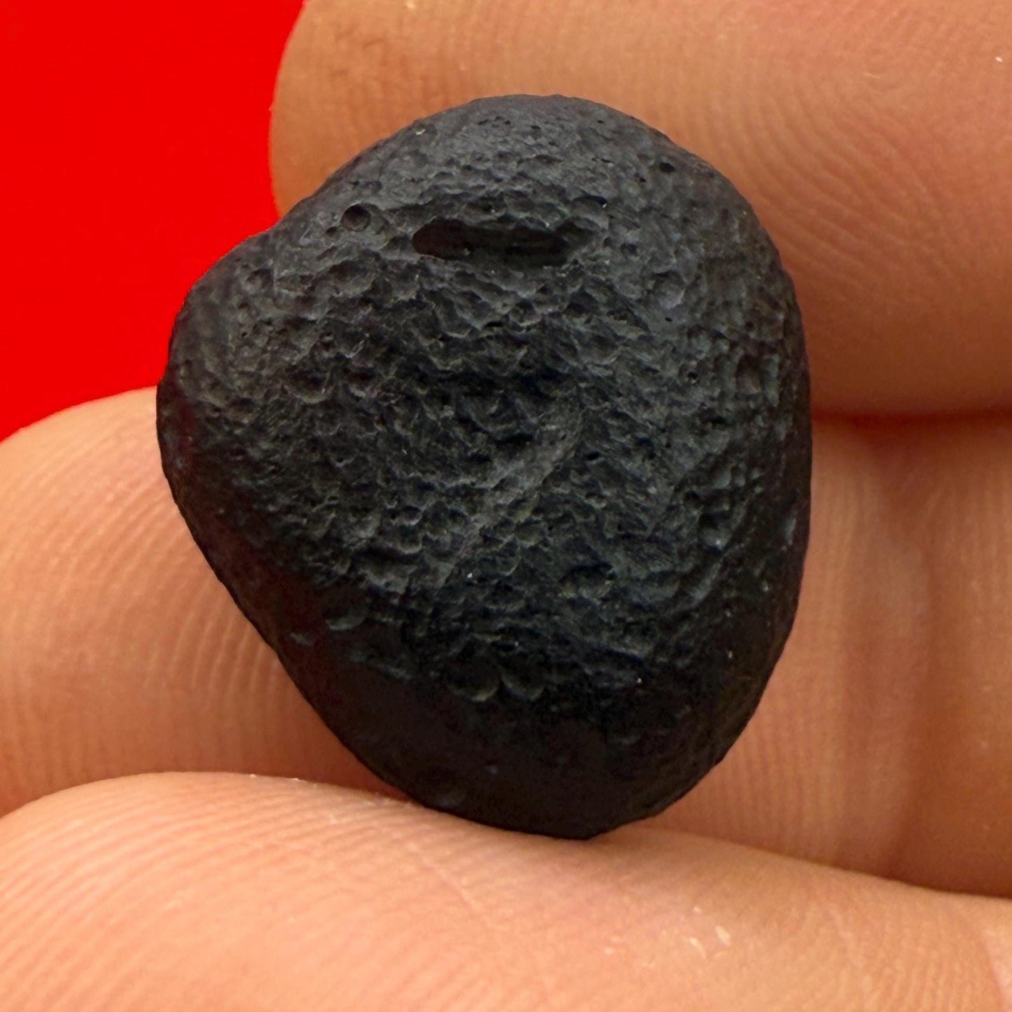 Saffordite Specimen, Cintamani, Rare and Beautiful, Triangle on Surface, Shamanic, Arizona, Pseudotektite, Obsidian, Metaphysical, 3.59g