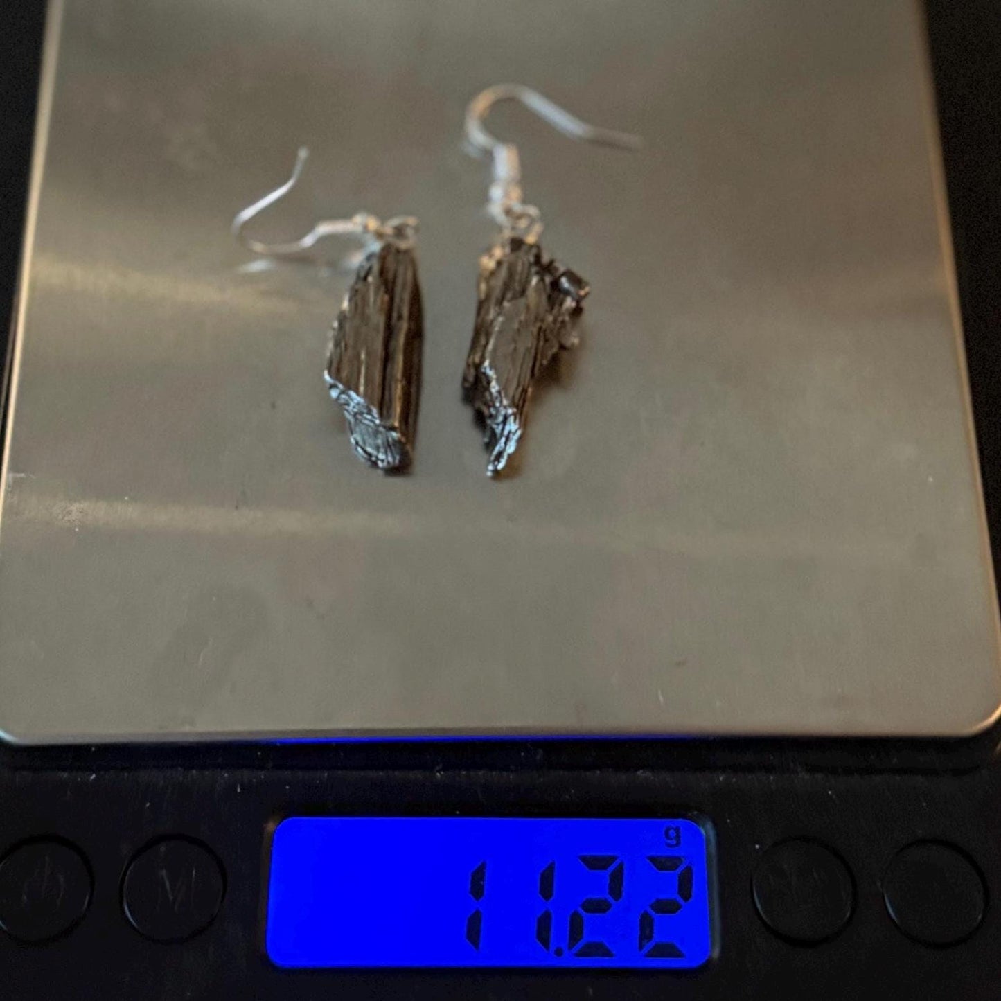 Aletai Meteorite Earings, Meteorite Earings, Fishhook, Handmade Earings, Space Jewelry, Dangle Earrings, Handmade Earrings, 11.22 grams