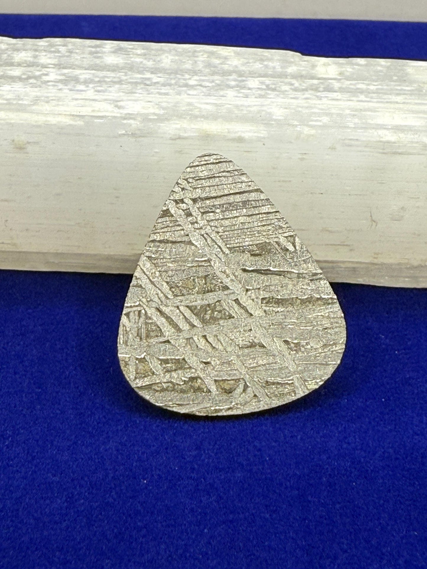 Aletai Meteorite Guitar Pick, Etched & Polished, 8.23g, Authentic Iron Meteorite, Truly Out of This World, Unique Music Gift, Astronomy Gift