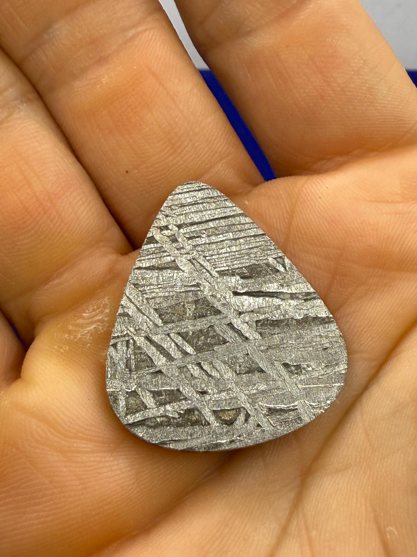 Aletai Meteorite Guitar Pick, Etched & Polished, 8.23g, Authentic Iron Meteorite, Truly Out of This World, Unique Music Gift, Astronomy Gift