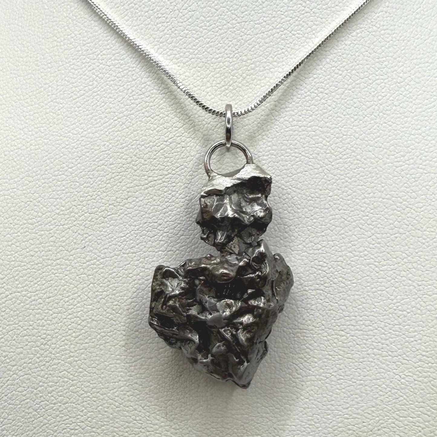 Unique and Rare Campo del Cielo Meteorite Pendant 16.84 grams, Astronomy Gift, Rare Moving Piece, Iron Meteorite, Space Gift, Space