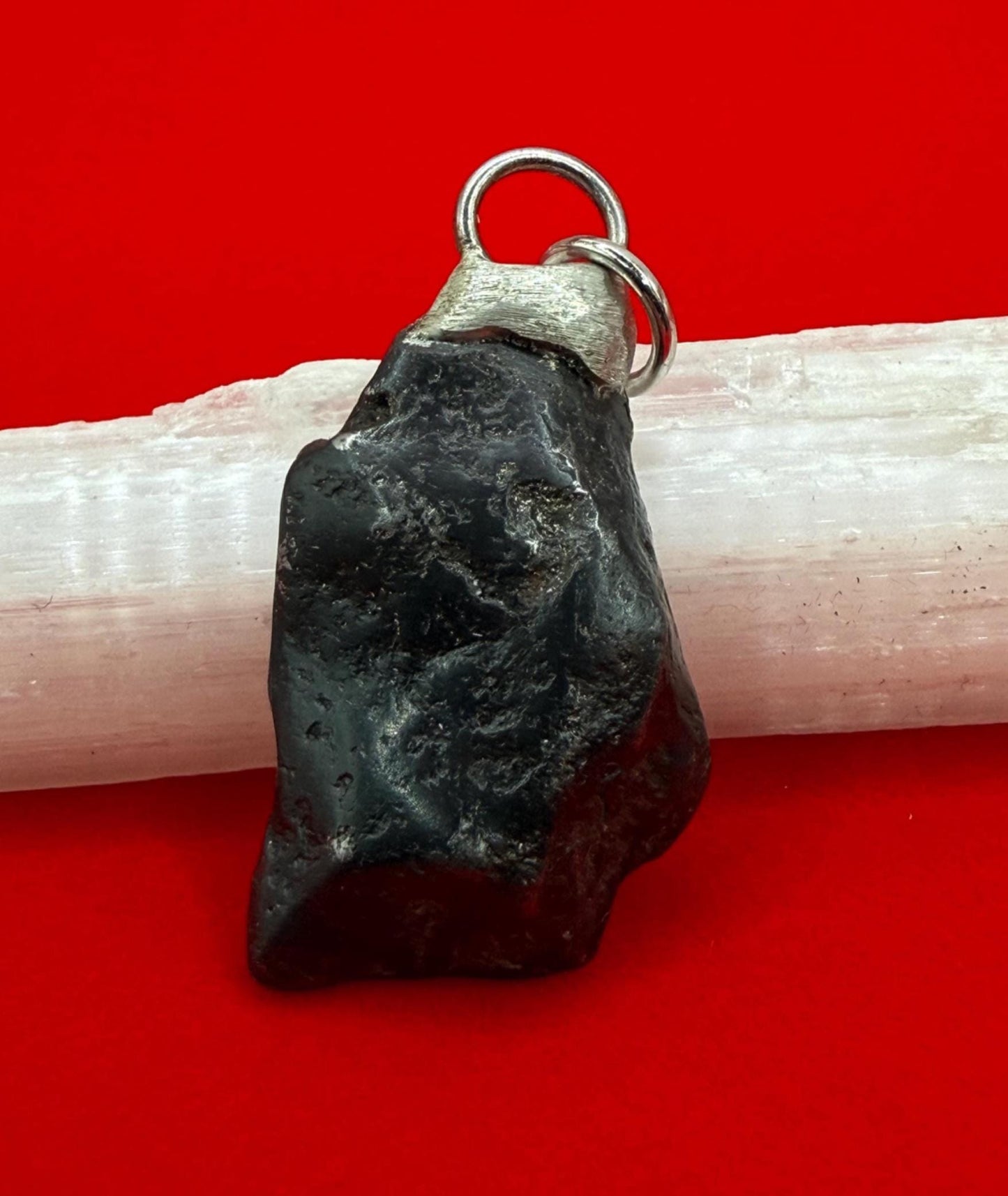 Rare Canyon Diablo Meteorite Pendant 8.10 grams, Beautiful and unique meteorite formation, Astronomy Gift, Space Gift, Iron Meteorite