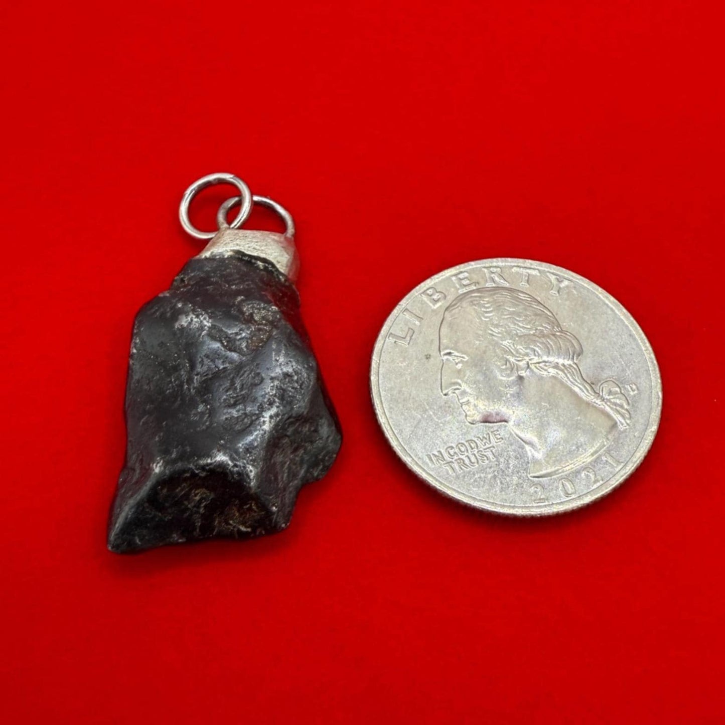 Rare Canyon Diablo Meteorite Pendant 8.10 grams, Beautiful and unique meteorite formation, Astronomy Gift, Space Gift, Iron Meteorite