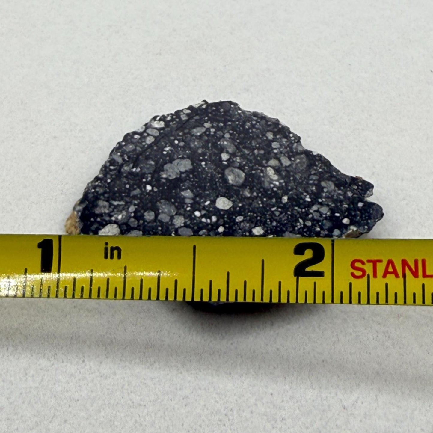 NWA 17679 Lunar Meteorite Slice, Rare Feldspathic Breccia Lunar, Mauritania, Africa, Moon Rock, Astronomy Gift, 3.57 grams