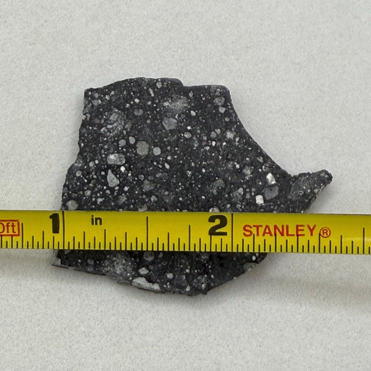 NWA 17679 Lunar Meteorite Slice, Rare Feldspathic Breccia Lunar, Mauritania, Africa, Moon Rock, Astronomy Gift, 7.12 grams