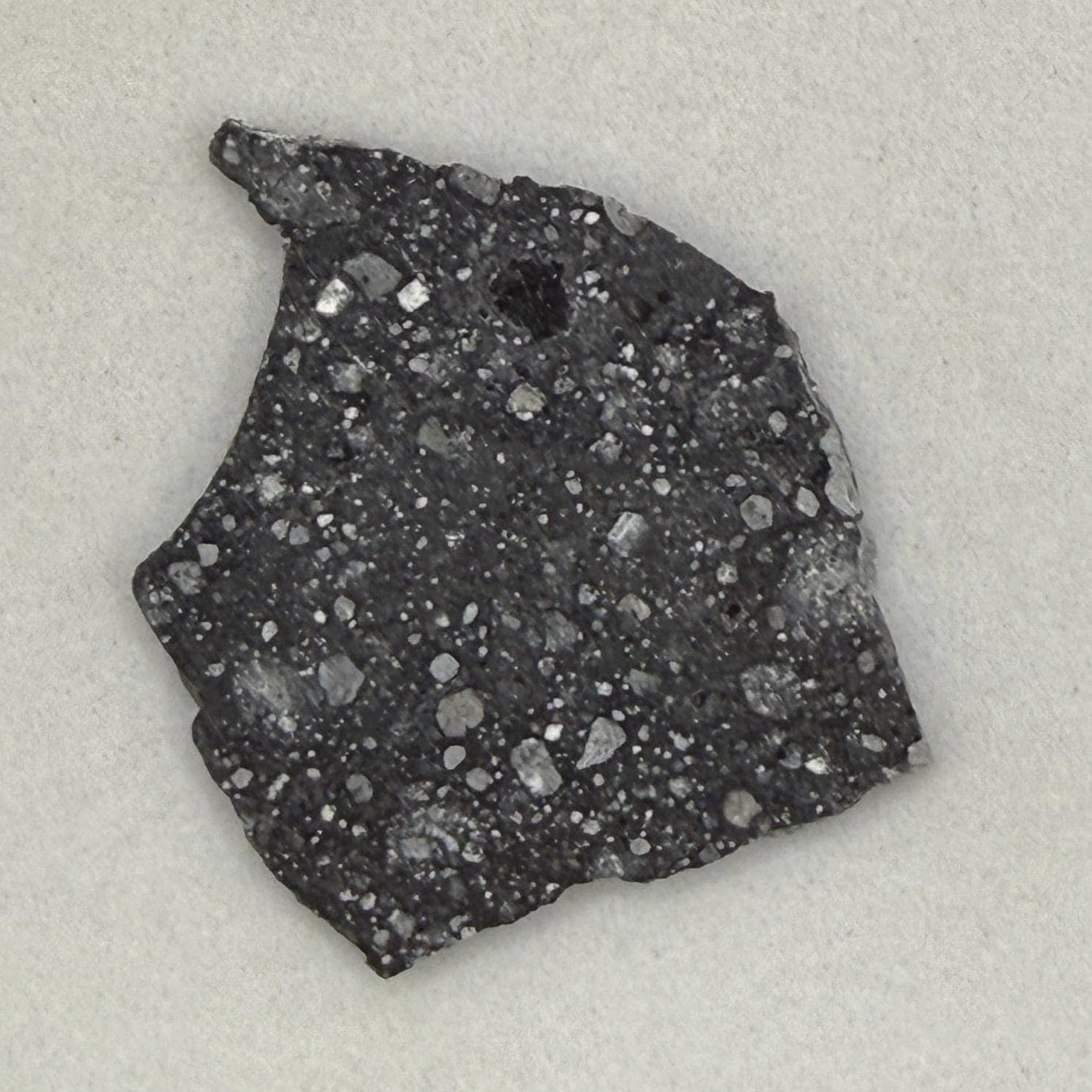 NWA 17679 Lunar Meteorite Slice, Rare Feldspathic Breccia Lunar, Mauritania, Africa, Moon Rock, Astronomy Gift, 7.12 grams