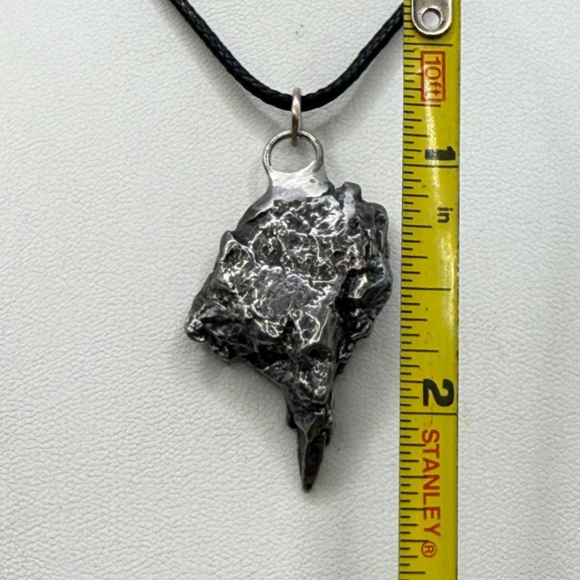 Beautiful Meteorite Campo del Cielo Pendant 15.12 Grams, Astronomy Gift, Authentic Meteorite, Meteorite Jewelry, Meteorite Pendant, COA