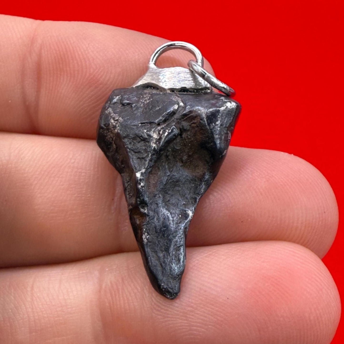 Agoudal Meteorite Pendant, Agoudal, Astronomy Gift, Space Gift, Iron Meteorite, Handmade Pendant, Authentic Iron Meteorite, 6.18 Grams