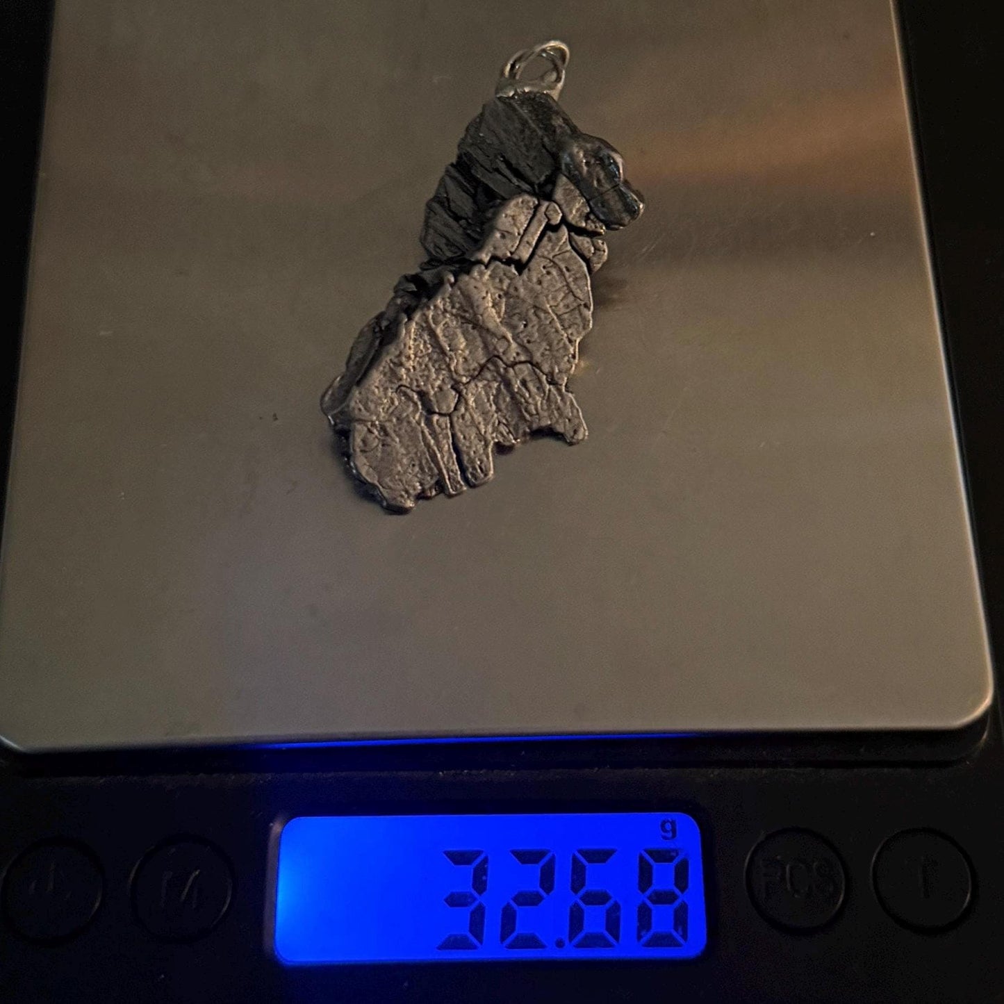 Beautiful Aletai Meteorite Pendant, 32.68 grams, Astronomy Gift, Authentic Meteorite, Meteorite Jewelry, Meteorite Pendant, COA, Space Gift