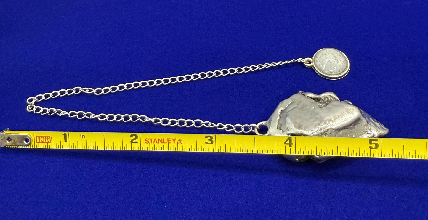 Beautiful Aletai Meteorite Pendulum, 52.16 grams, Astronomy Gift, Meditation Tool, Authentic Meteorite, Pendulum, Meteorite Pendant