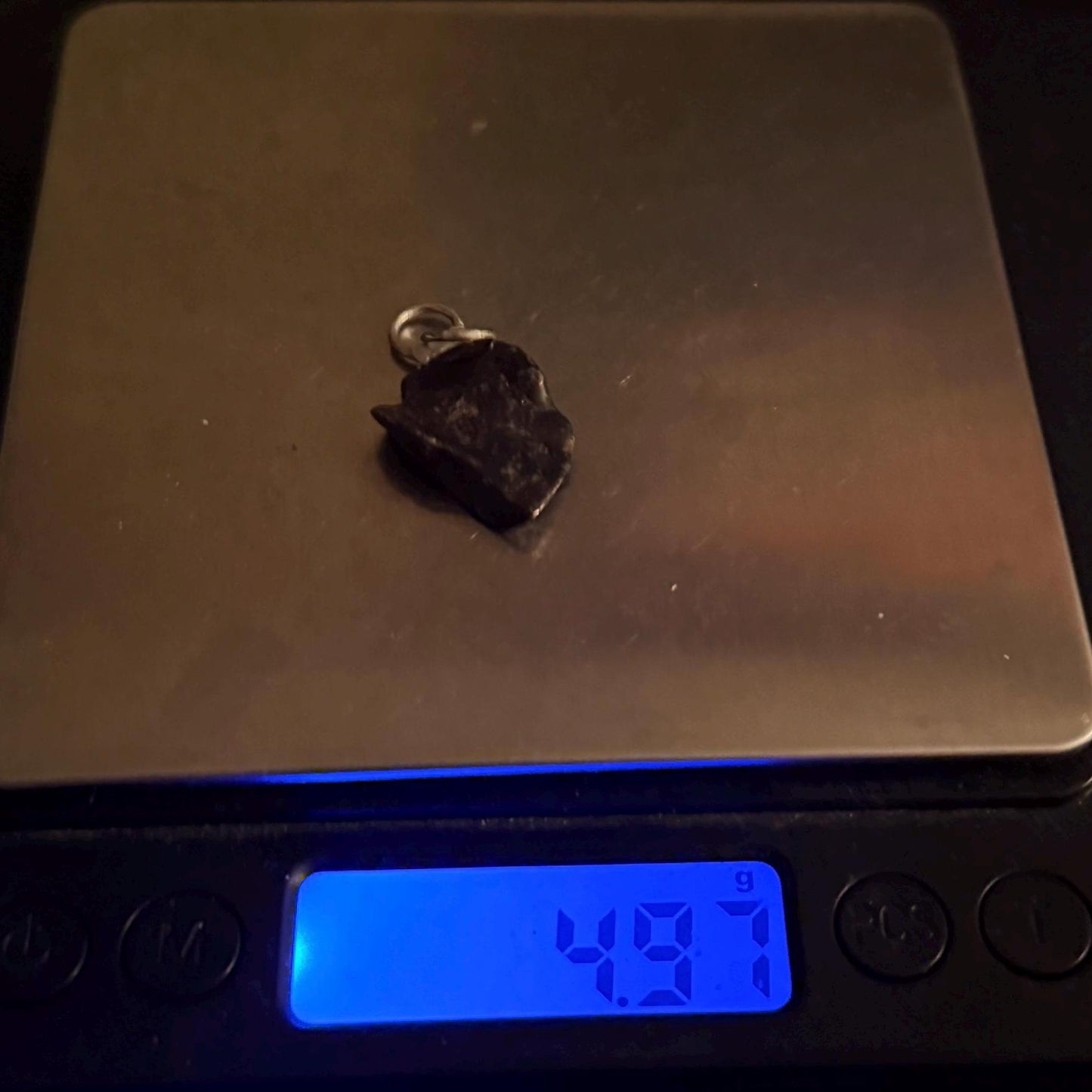 Rare Canyon Diablo Meteorite Pendant 4.97 grams, Beautiful and unique meteorite formation, Astronomy Gift, Space Gift, Iron Meteorite