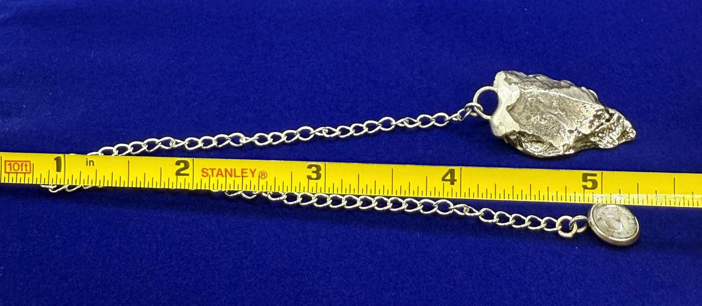 Beautiful Aletai Meteorite Pendulum, 16.60 grams, Astronomy Gift, Meditation Tool, Authentic Meteorite, Pendulum, Meteorite Pendant