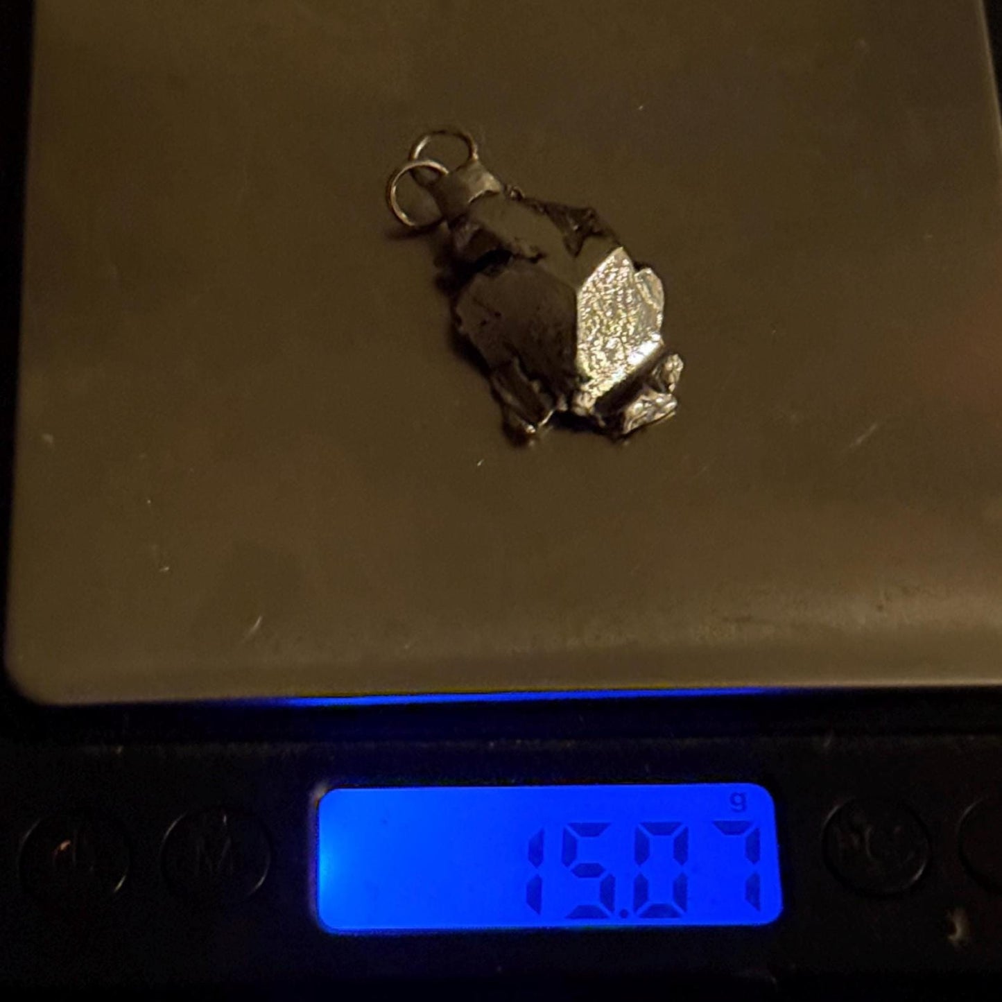 Beautiful Aletai Meteorite Pendant, 15.07 grams, Astronomy Gift, Authentic Meteorite, Meteorite Jewelry, Meteorite Pendant, COA, Space Gift