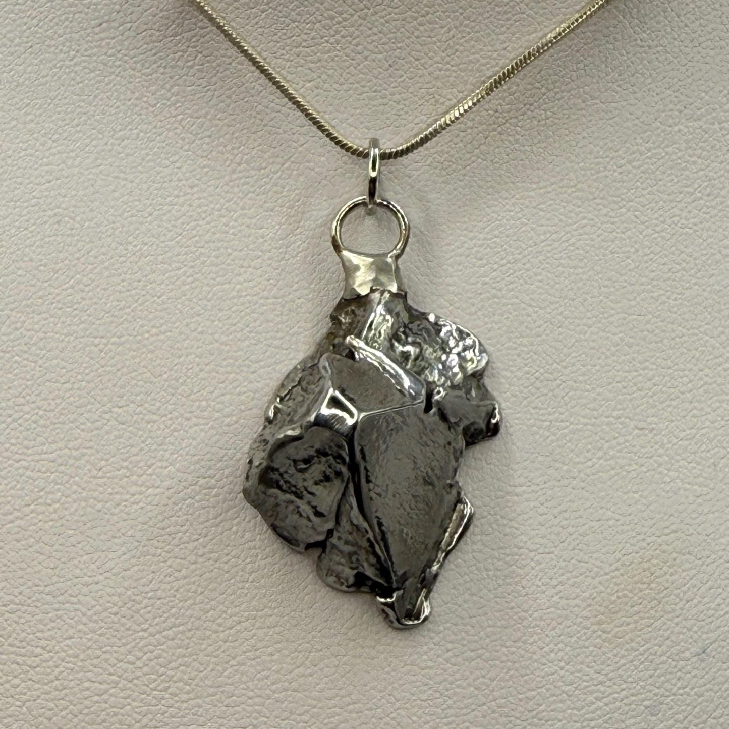 Beautiful Aletai Meteorite Pendant, 19.76 grams, Astronomy Gift, Authentic Meteorite, Meteorite Jewelry, Meteorite Pendant, COA, Space Gift