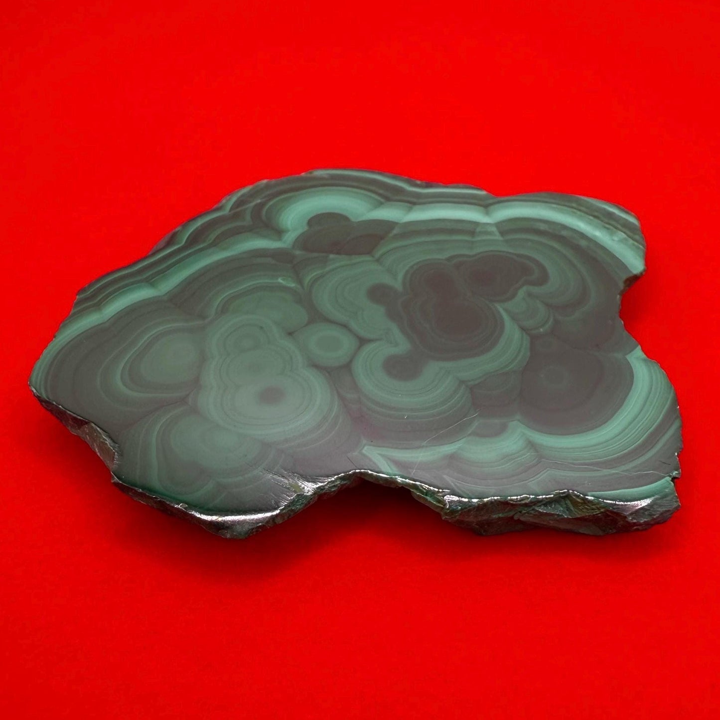 Polished Malachite Slice, High Quality Malachite, Excellent Quality Malachite Slab, Heart Chakra, Protection, Healing Stone, 49.85 grams