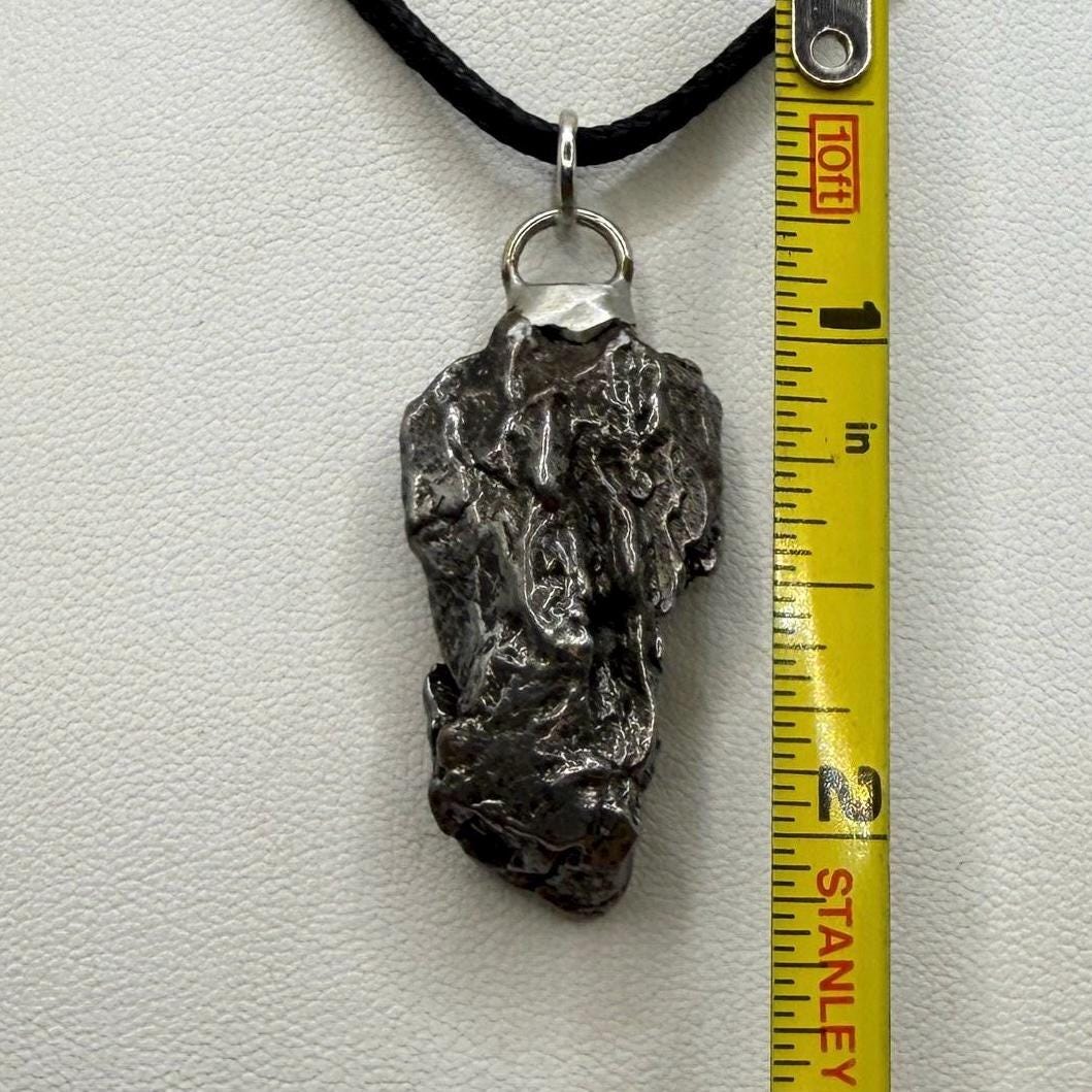 Beautiful Meteorite Campo del Cielo Pendant 14.13 Grams, Astronomy Gift, Authentic Meteorite, Meteorite Jewelry, Meteorite Pendant, COA
